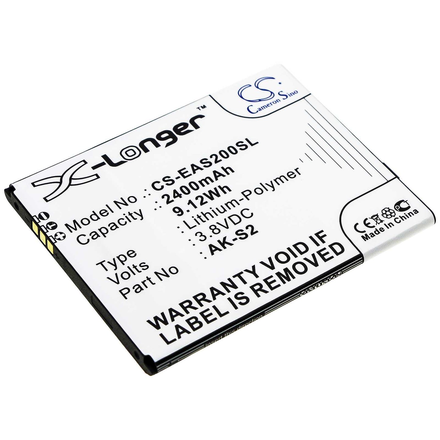 Batteria Li-ion 3.8V 1200mAh - CS-KYS720SL