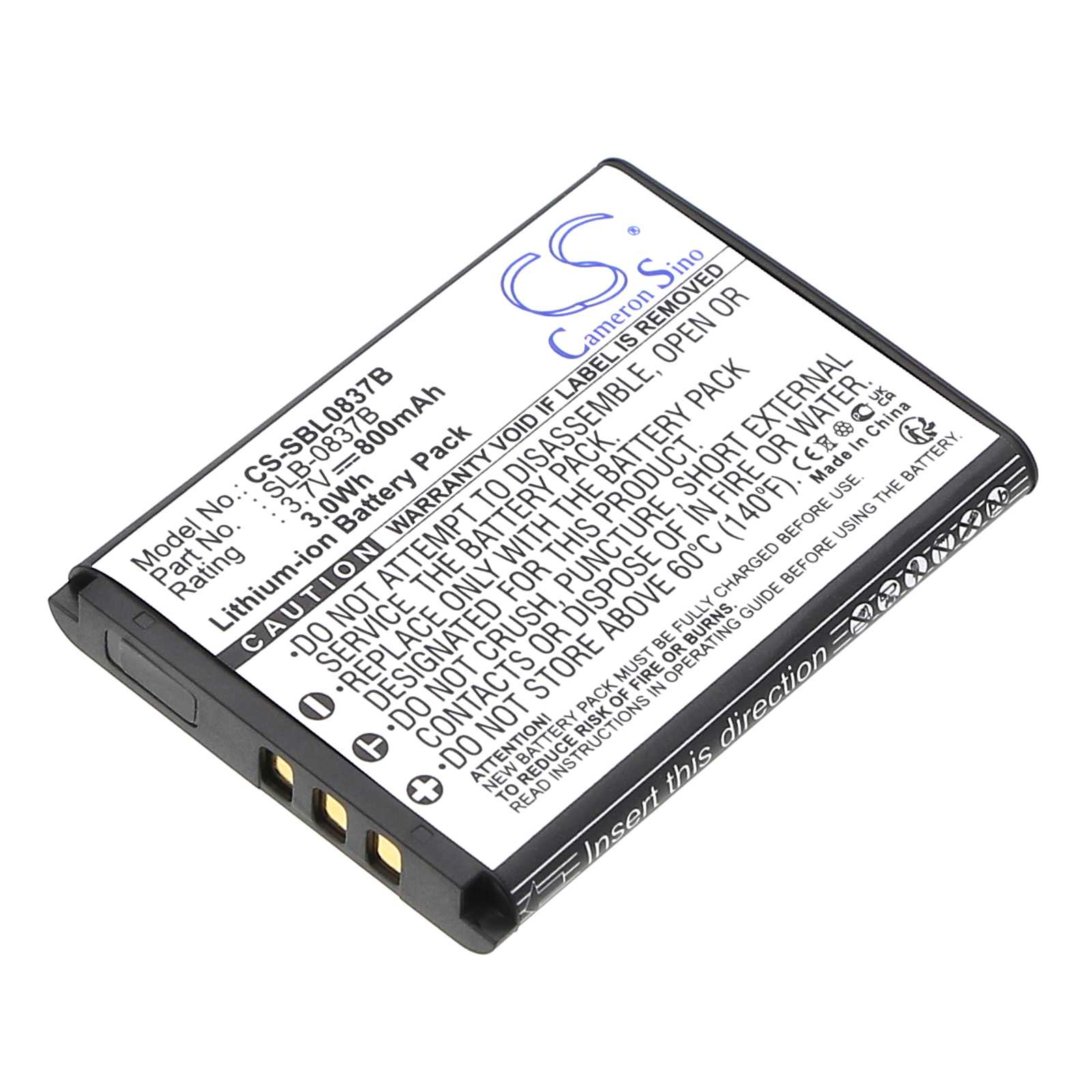 Batteria Li-ion 3.7V 1400mAh - CS-LDC8MC