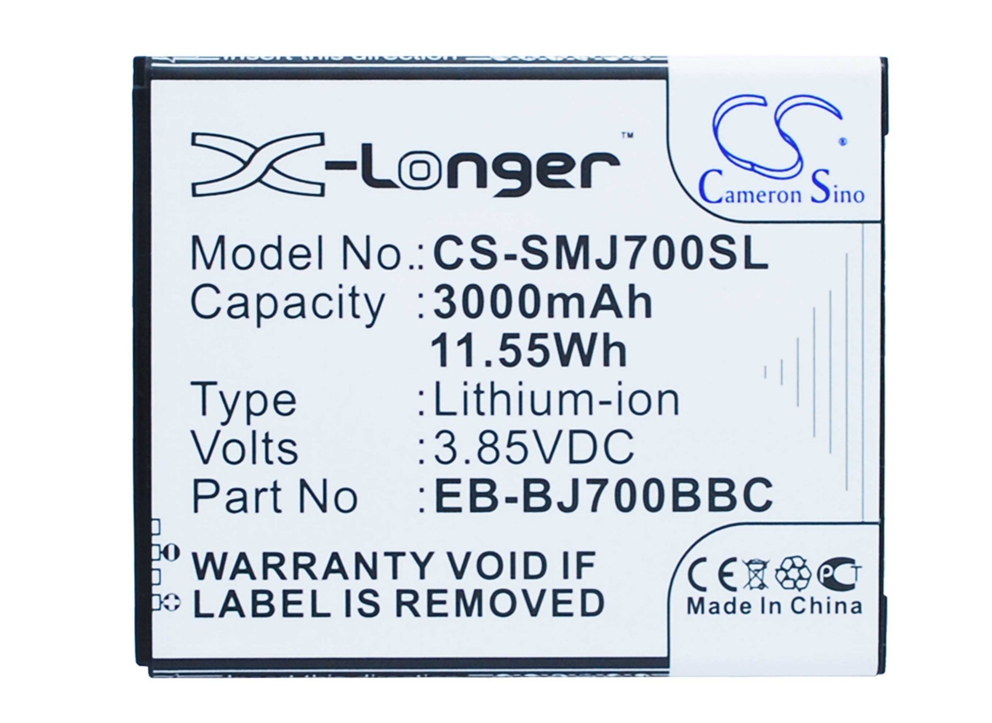 Batteria Li-Polymer 3.8V 3000mAh - CS-LKH950SL