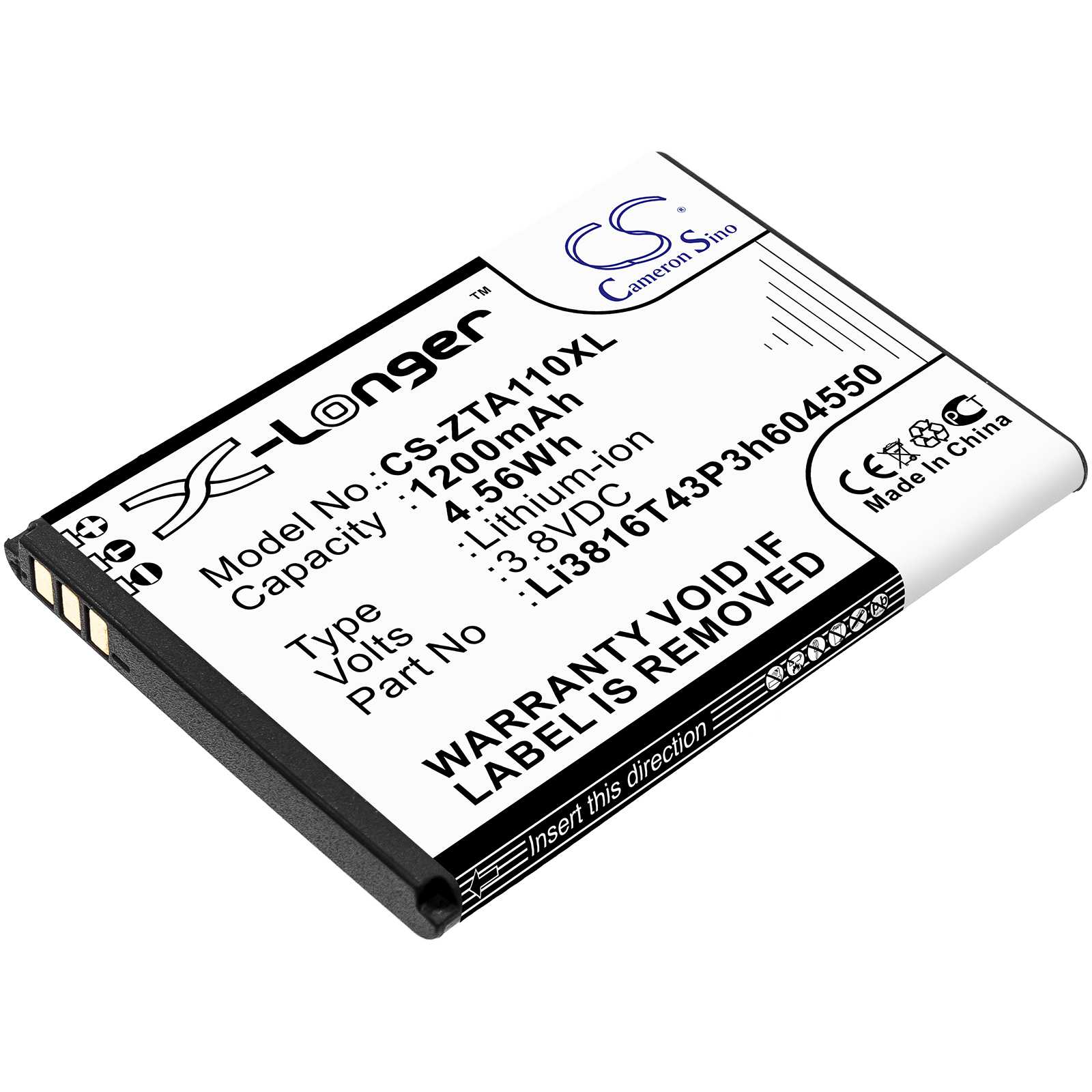 Batteria Li-ion 3.85V 2000mAh - CS-LKM150SL