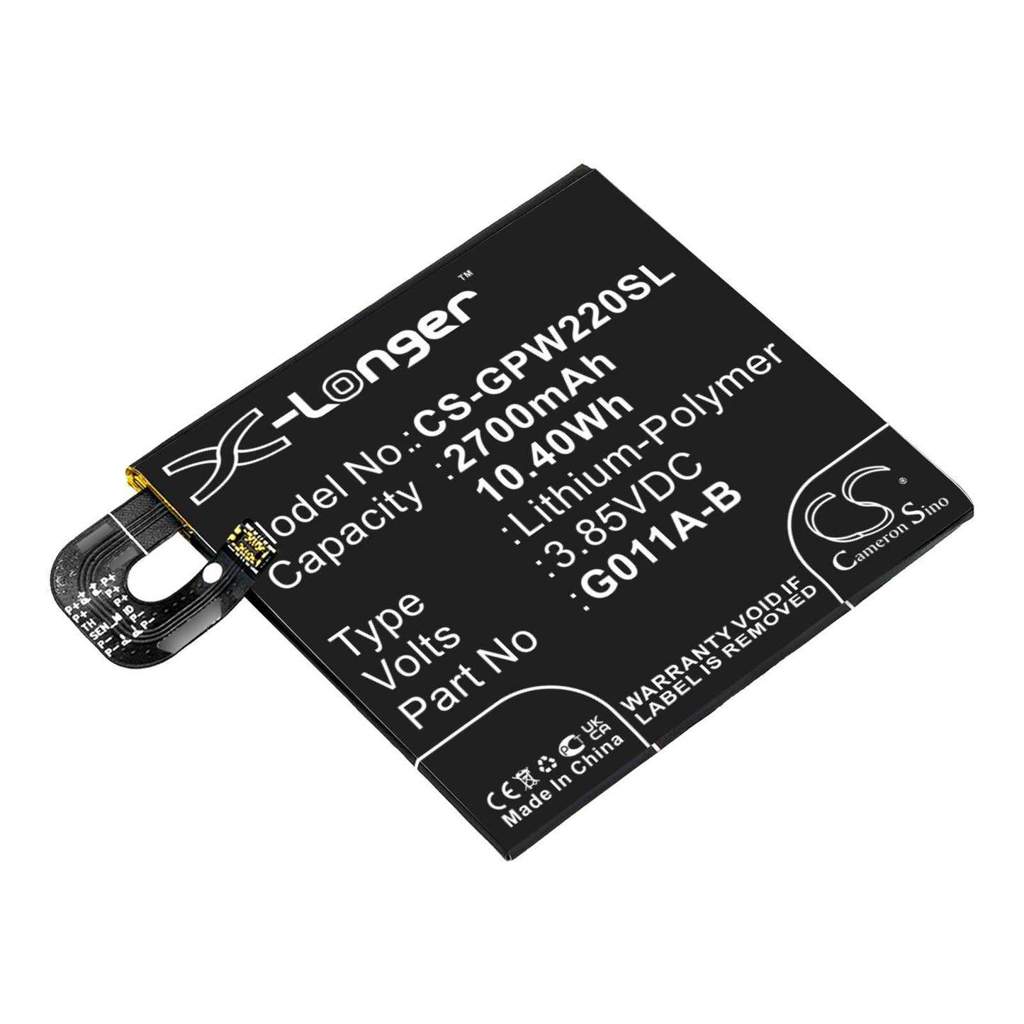 Batteria Li-ion 3.85V 2700mAh - CS-LKM250HL