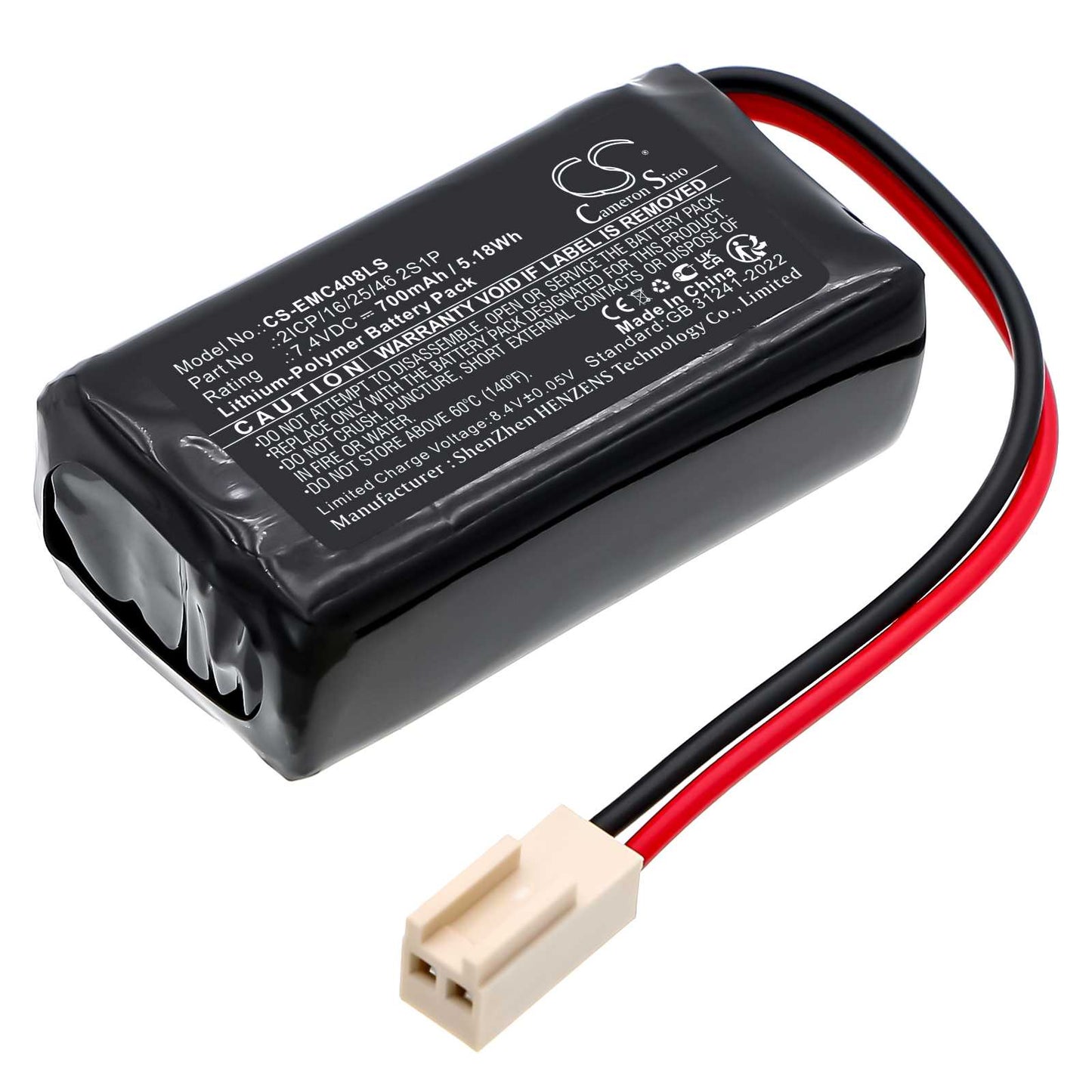 Batteria Ni-MH 4.8V 2000mAh - CS-LTS152LS