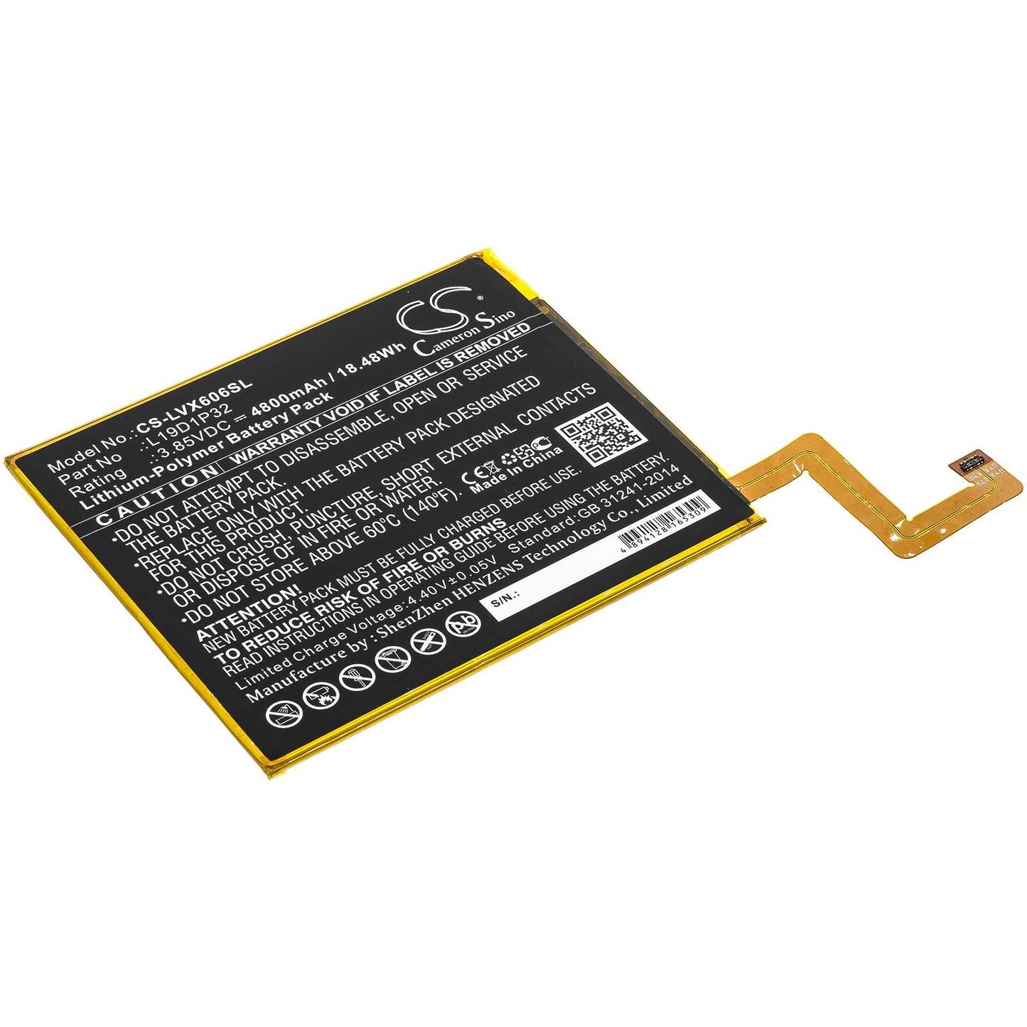 Batteria Li-ion 3.6V 8200mAh - CS-LVY310SL