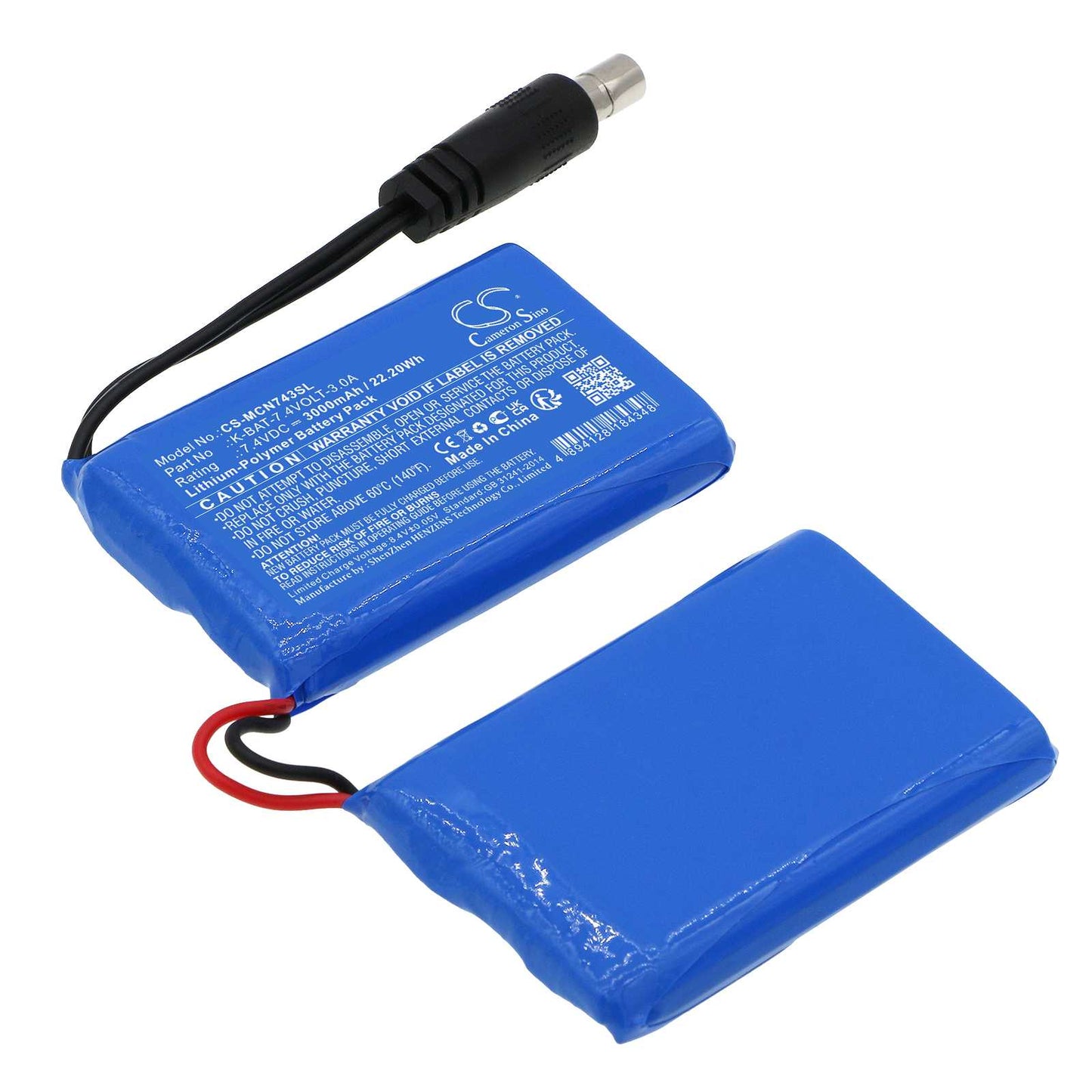 Batteria Li-Polymer 11.1V 3000mAh - CS-MCN123SL