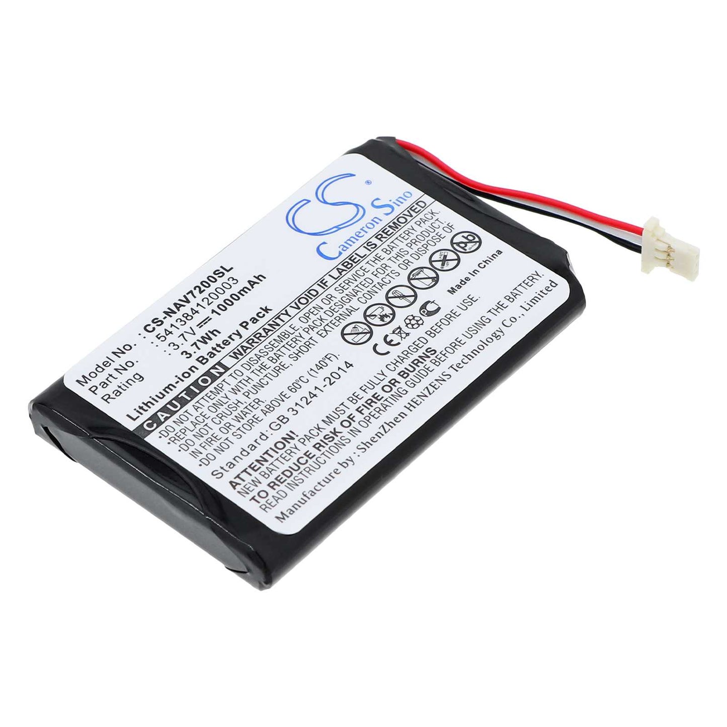 Batteria Li-ion 3.7V 750mAh - CS-MR3065SL