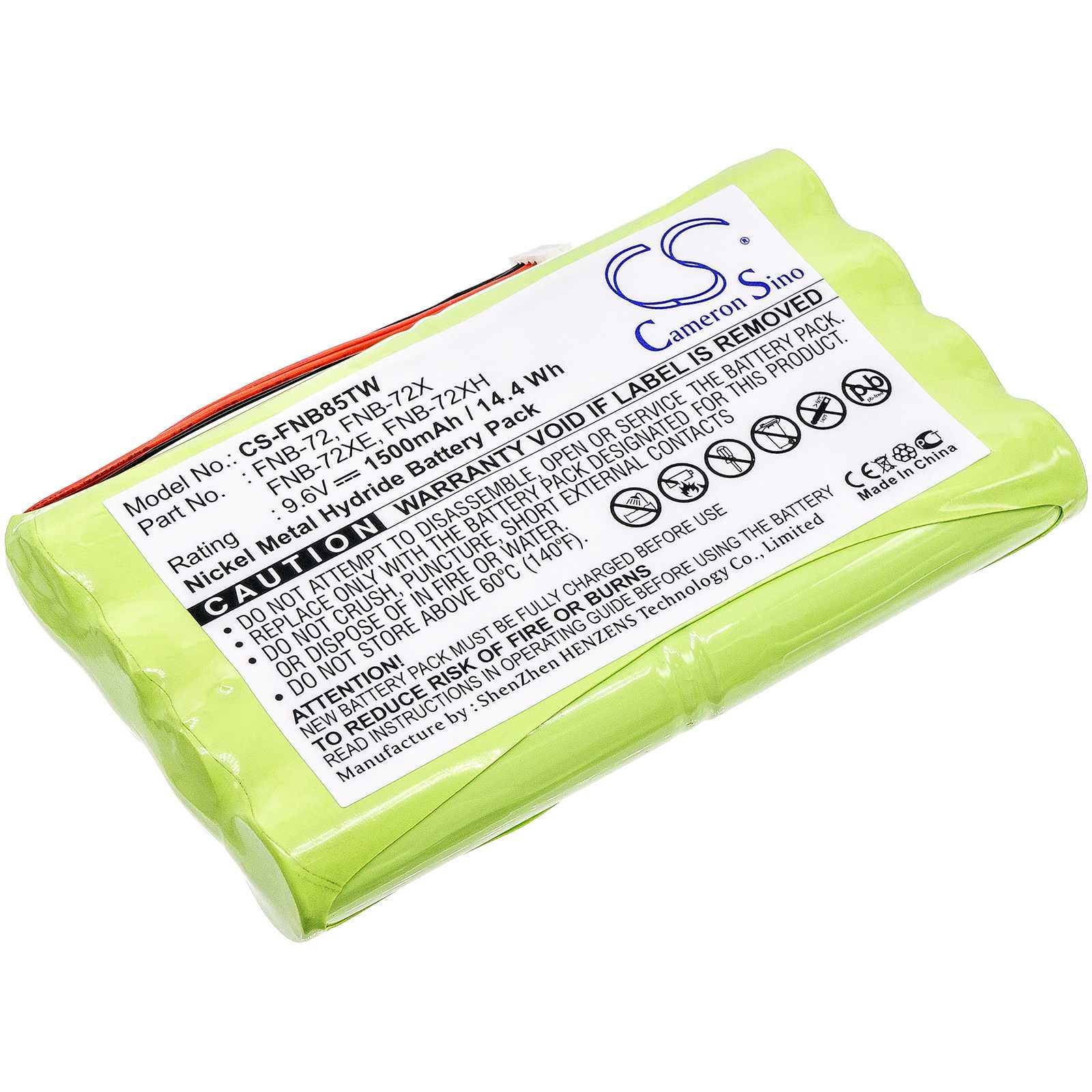 Batteria Ni-MH 4.8V 1200mAh - CS-MTI700TW