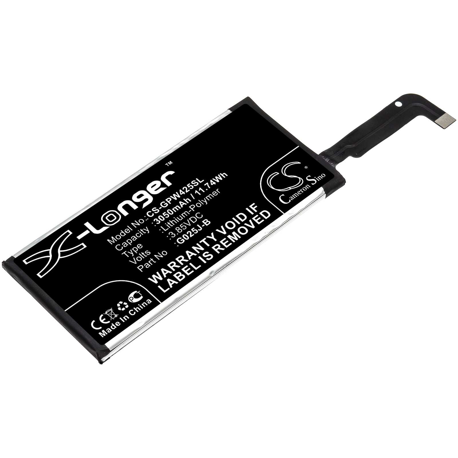 Batteria Li-Polymer 3.85V 4300mAh - CS-MUM201SL