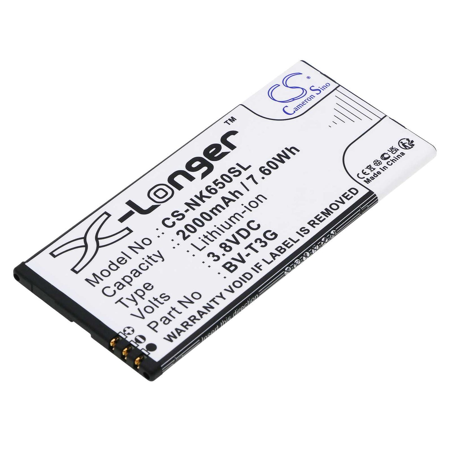 Batteria Li-Polymer 3.85V 3800mAh - CS-MUM520SL