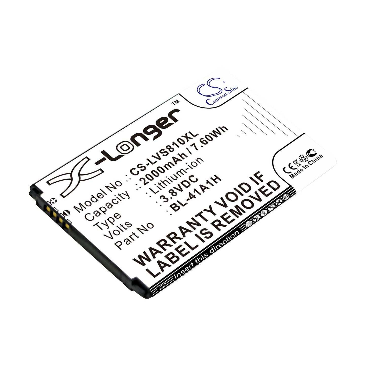 Batteria Li-ion 3.8V 1500mAh - CS-MUR200SL
