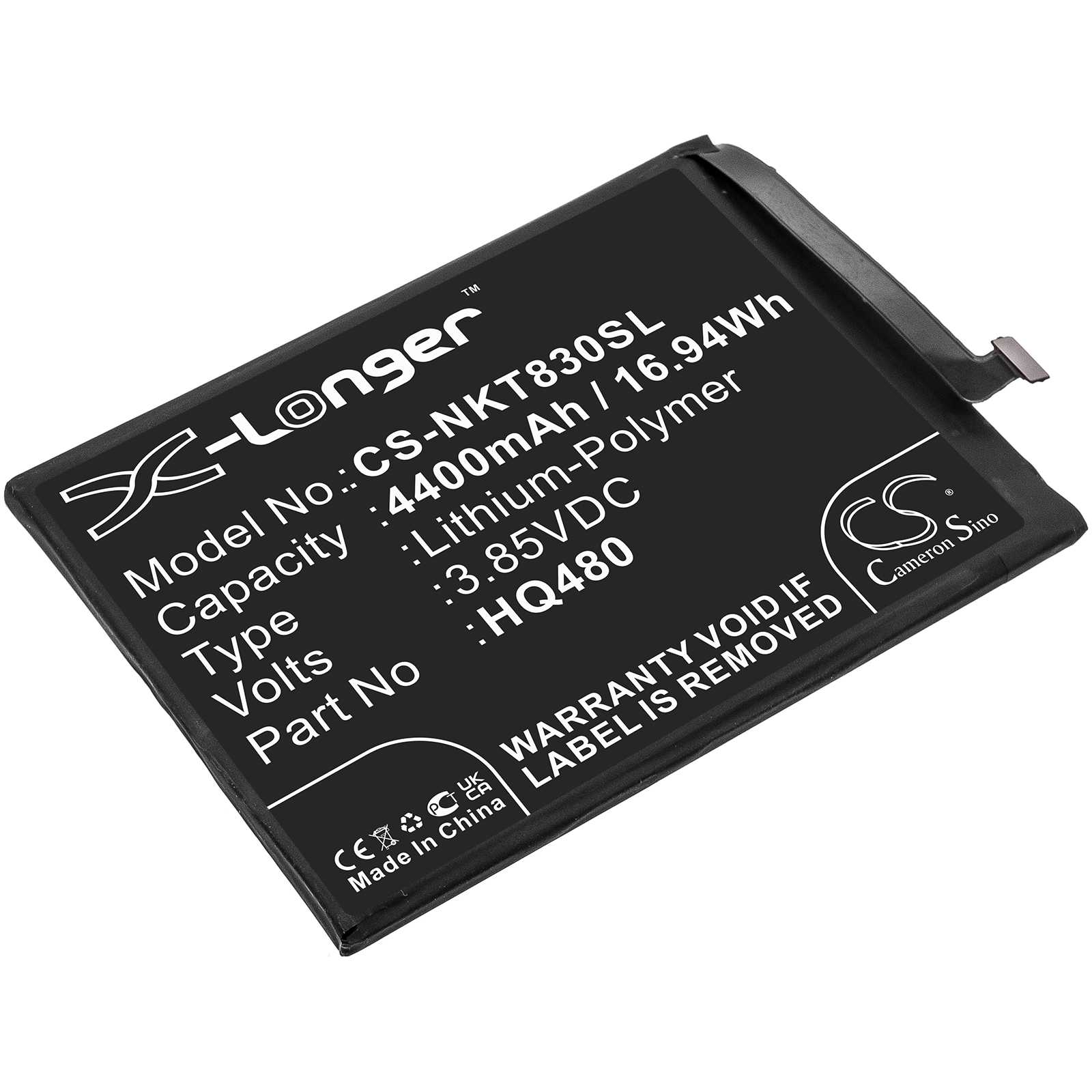Batteria Li-Polymer 3.85V 4850mAh - CS-MXT207SL