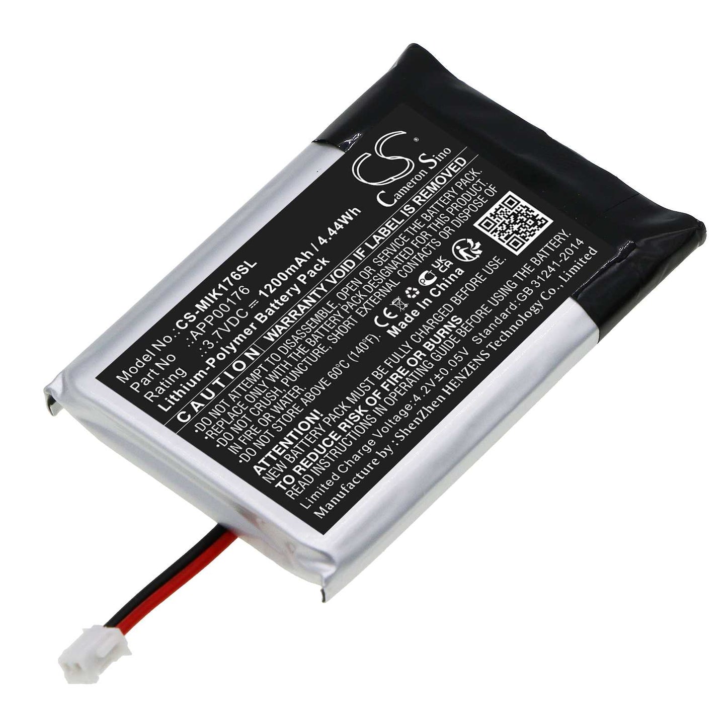 Batteria Li-Polymer 3.7V 350mAh - CS-MZG800SL