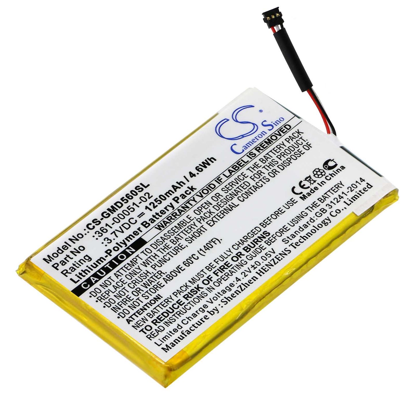Batteria Li-ion 3.7V 1000mAh - CS-NAV7200SL