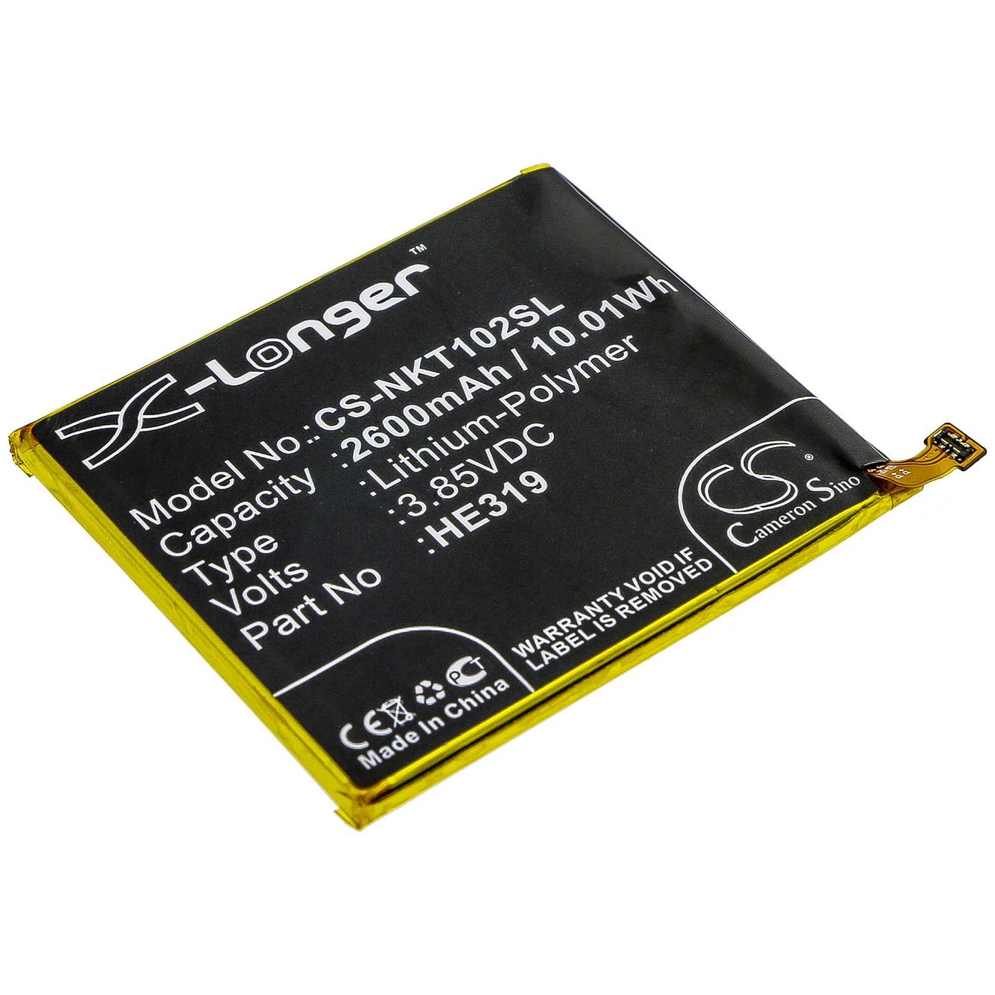 Batteria Li-Polymer 3.85V 3000mAh - CS-NKT103SL