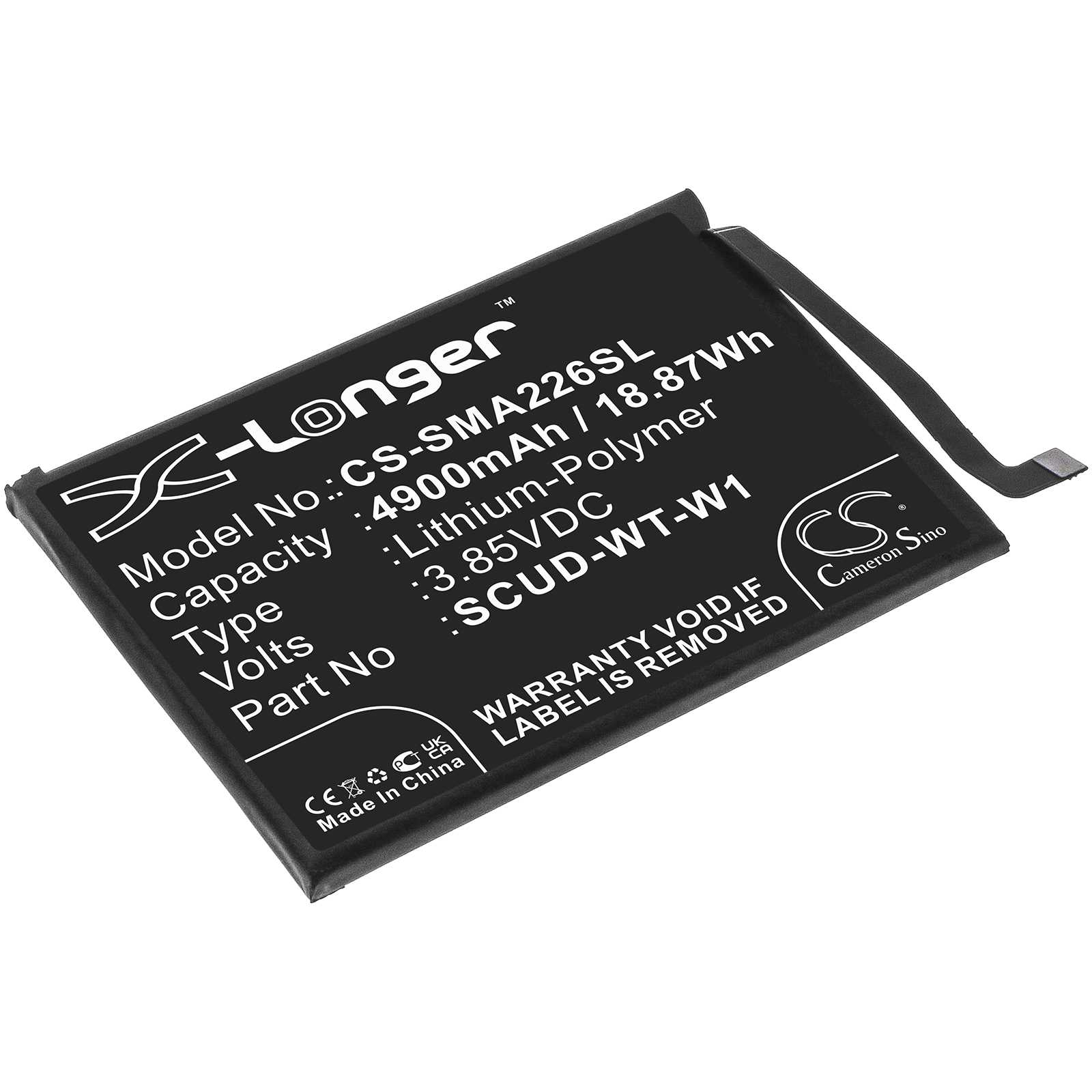 Batteria Li-Polymer 3.85V 4400mAh - CS-NKT830SL