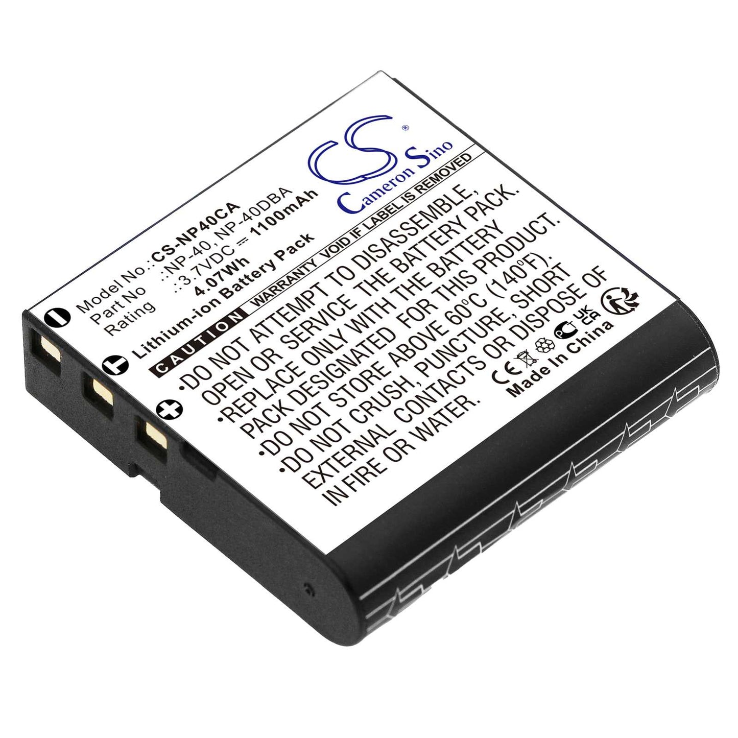 Batteria Li-ion 3.7V 650mAh - CS-NP20CA