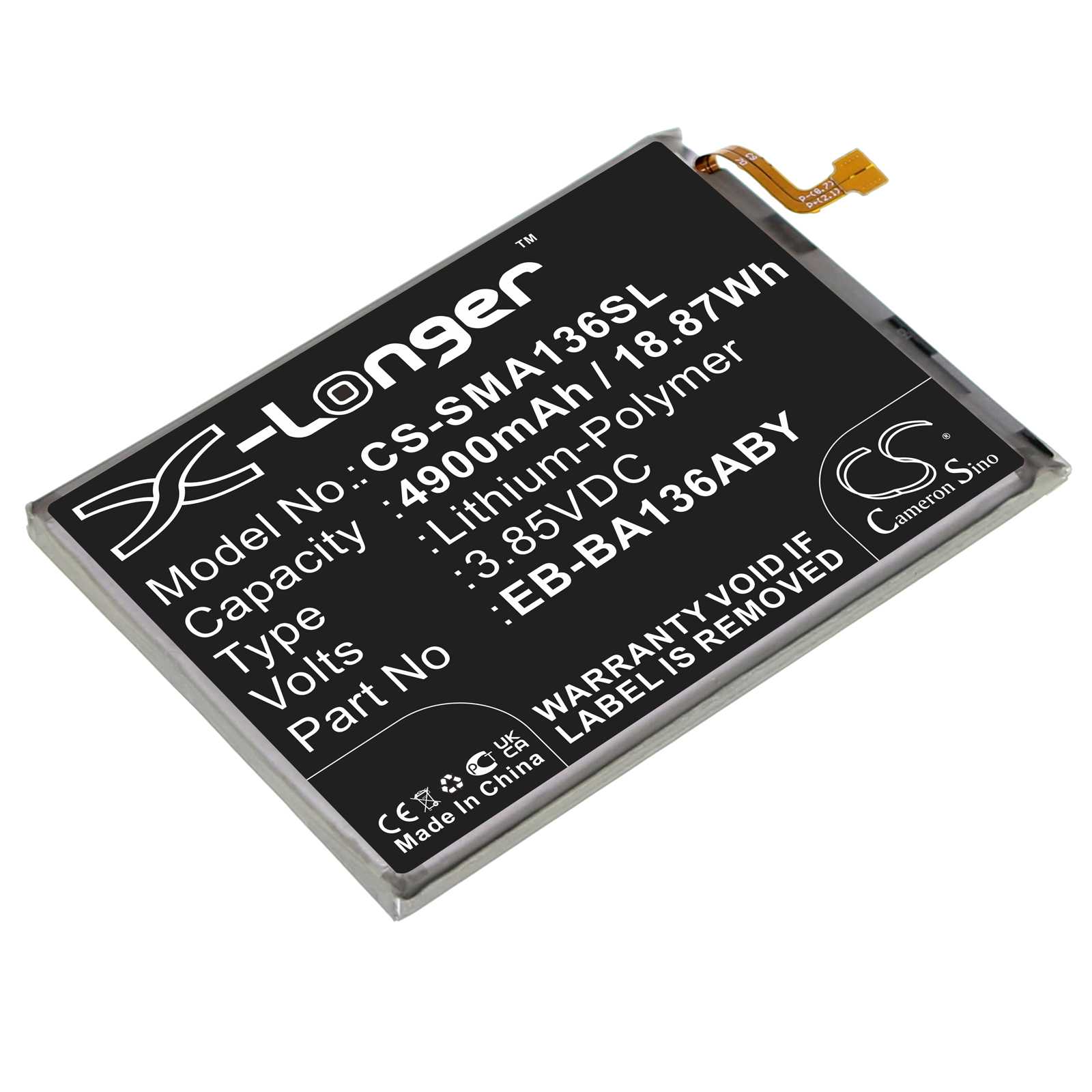Batteria Li-Polymer 3.87V 4400mAh - CS-OPR853SL