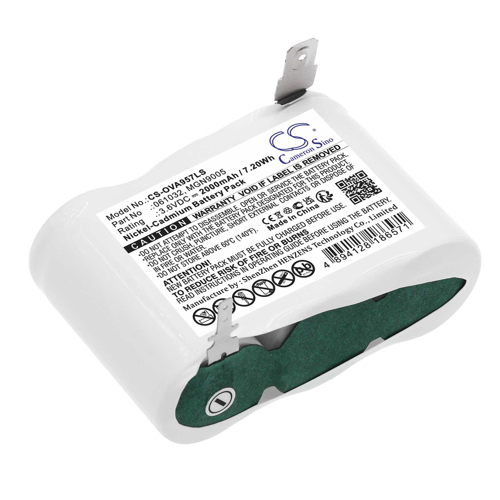 Batteria Ni-CD 6V 2000mAh - CS-OVA155LS