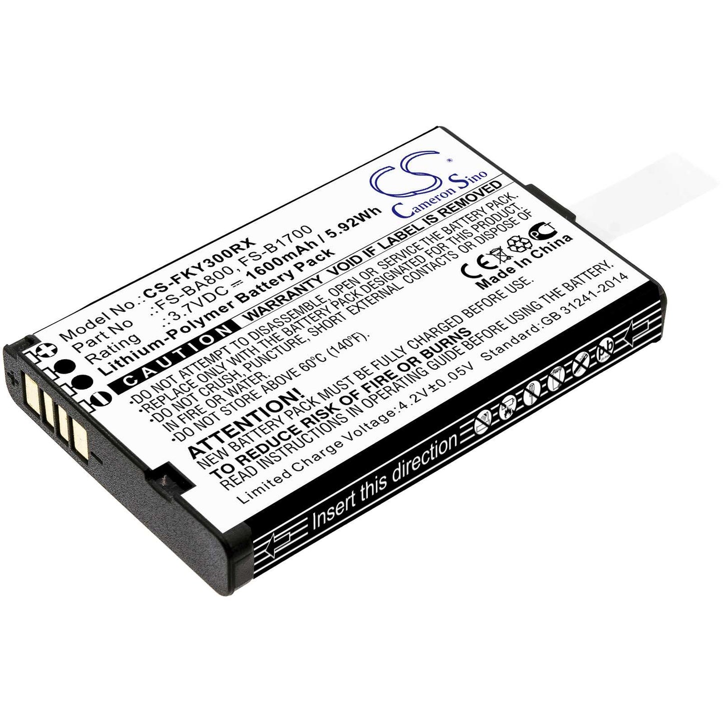 Batteria  3.7V
Discharge  - CS-PAS210RX