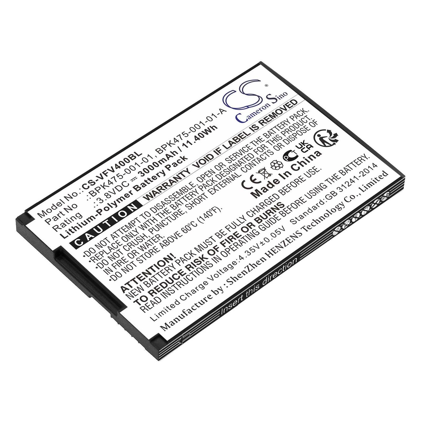 Batteria Li-Polymer 3.7V 5150mAh - CS-PAS921BL