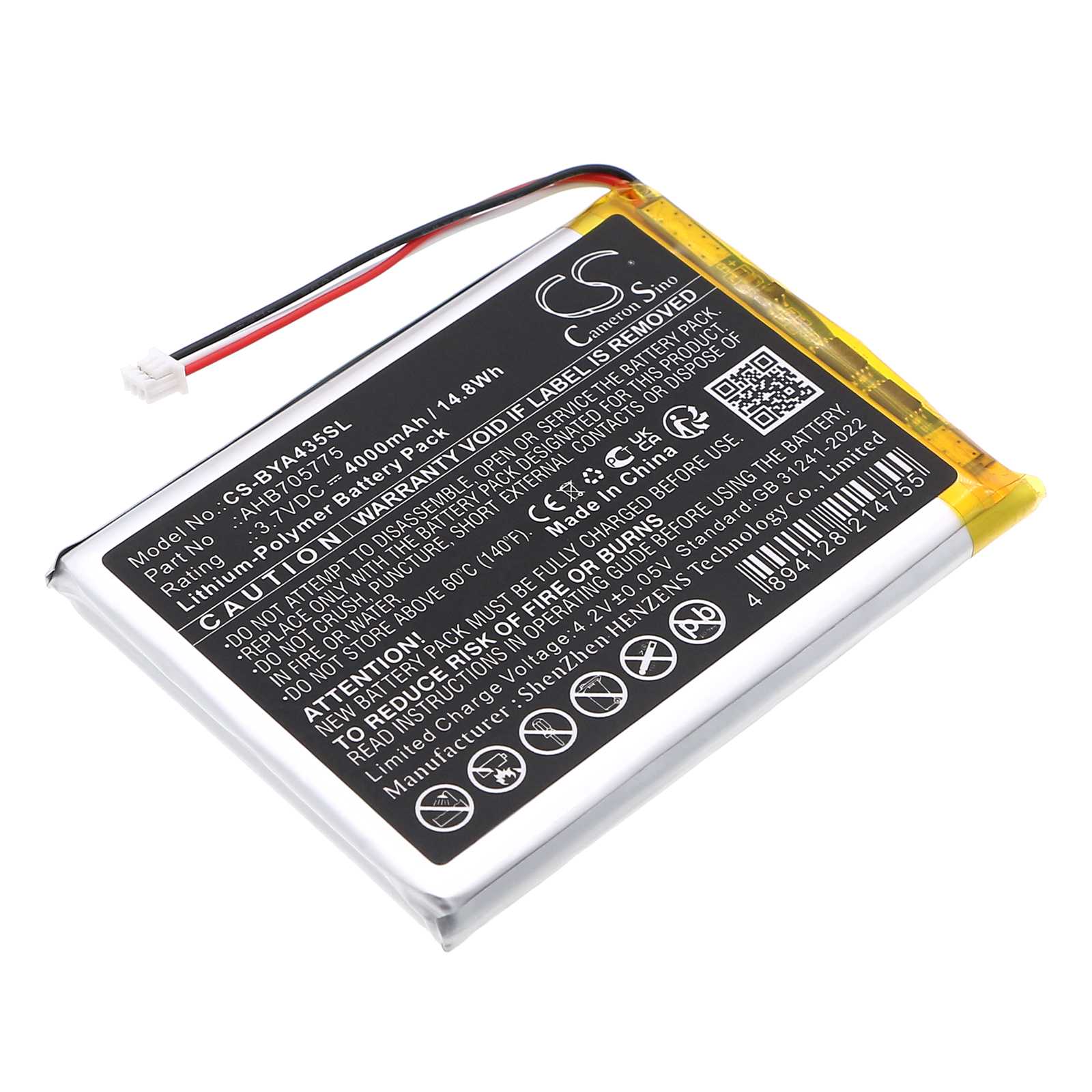 Batteria Li-ion 3.7V 2600mAh - CS-PHD923MB