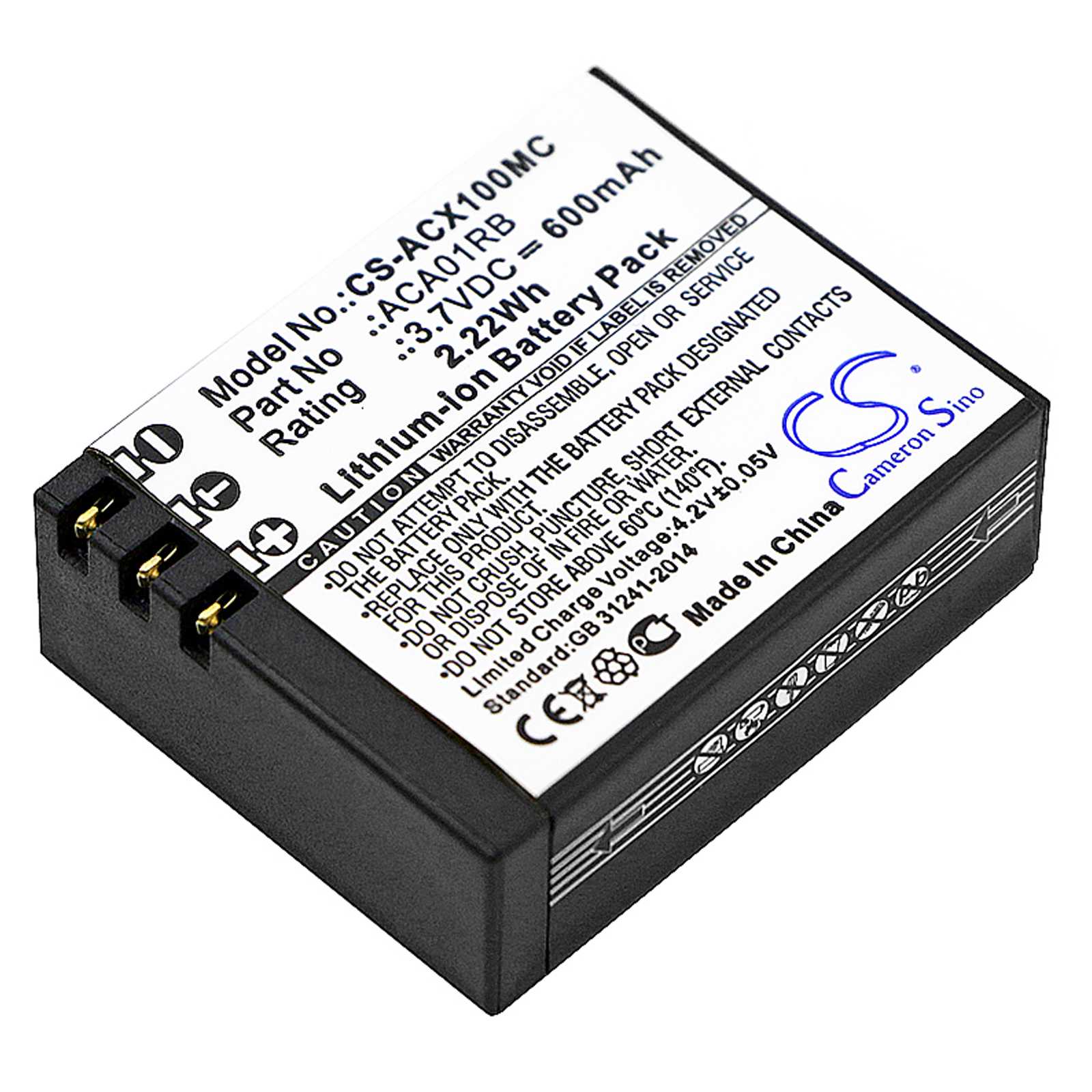 Batteria Li-ion 3.7V 1900mAh - CS-PM836MC
