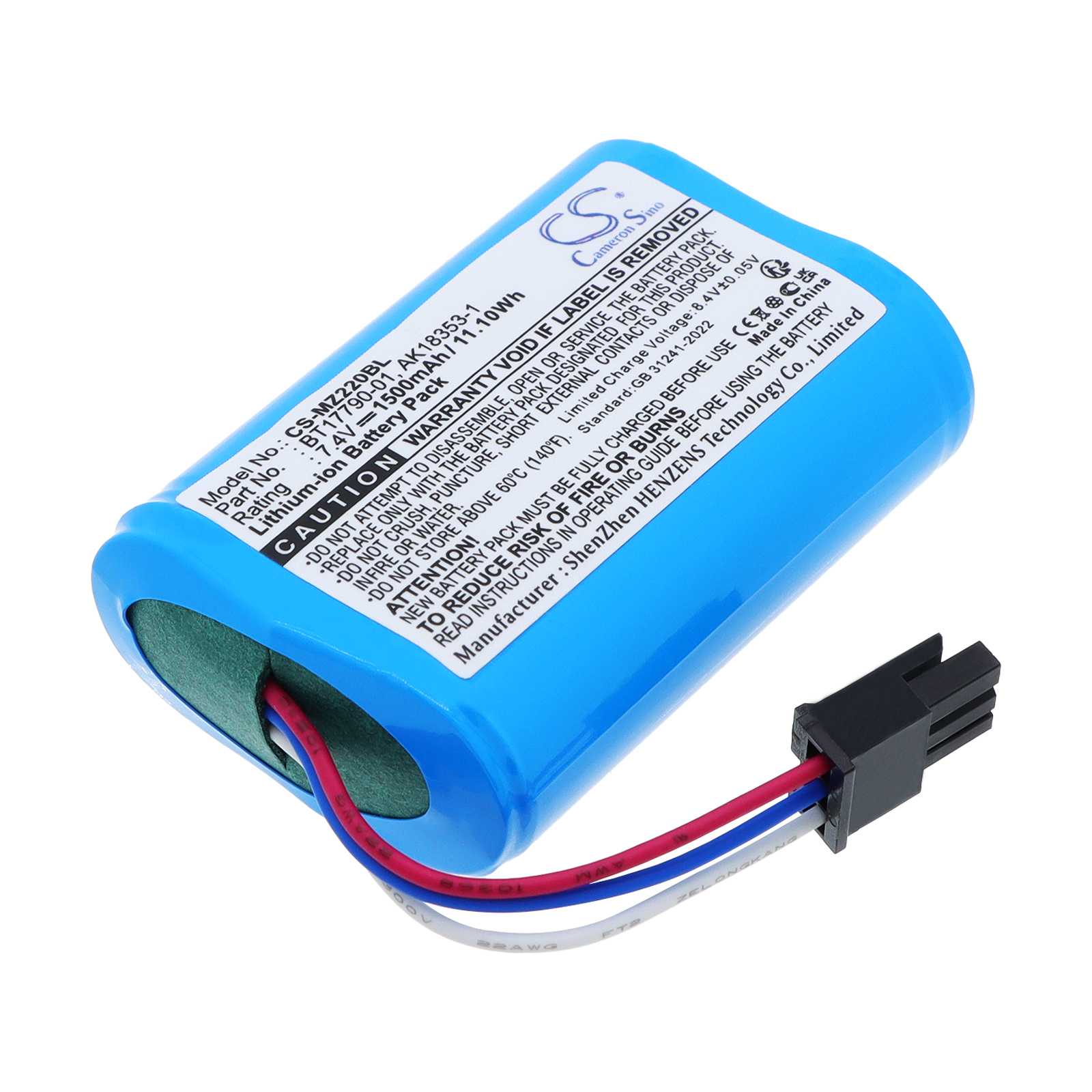 Batteria Li-ion 7.4V 2200mAh - CS-PTB201