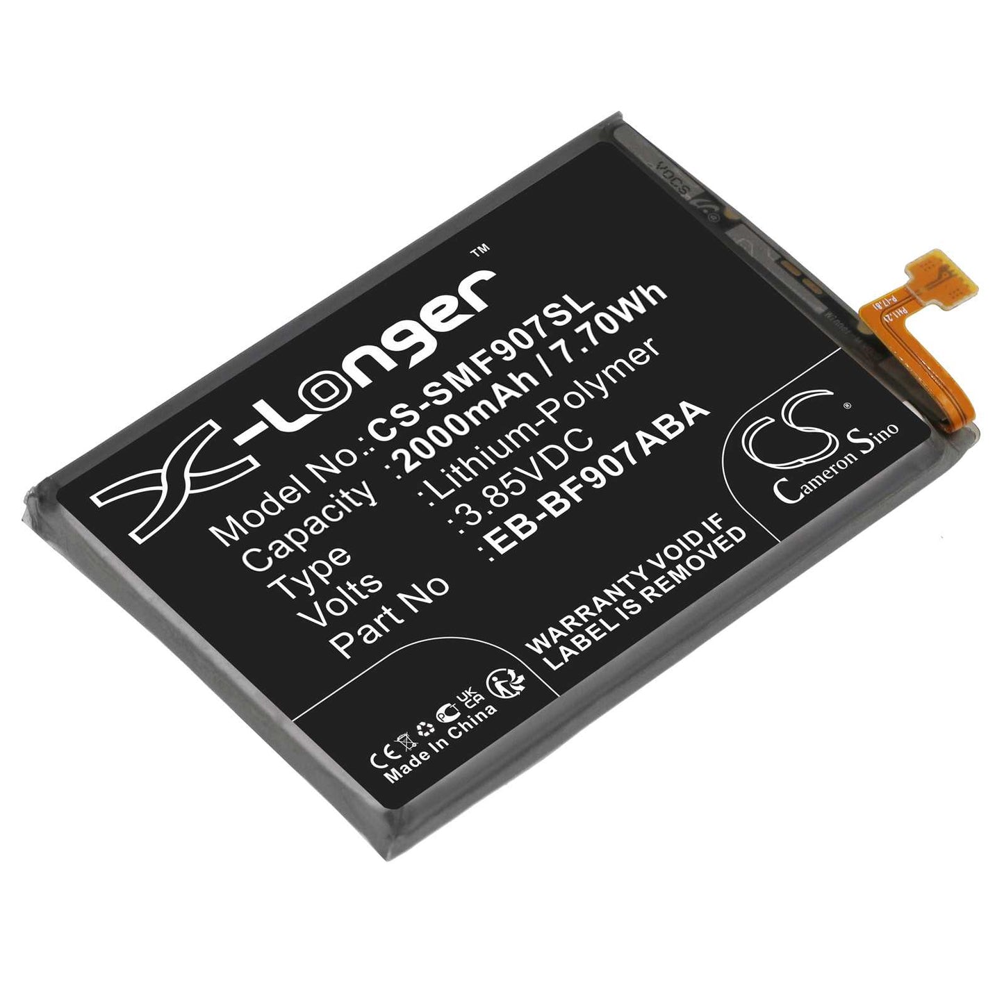 Batteria Li-Polymer 3.8V 2900mAh - CS-RBC555SL