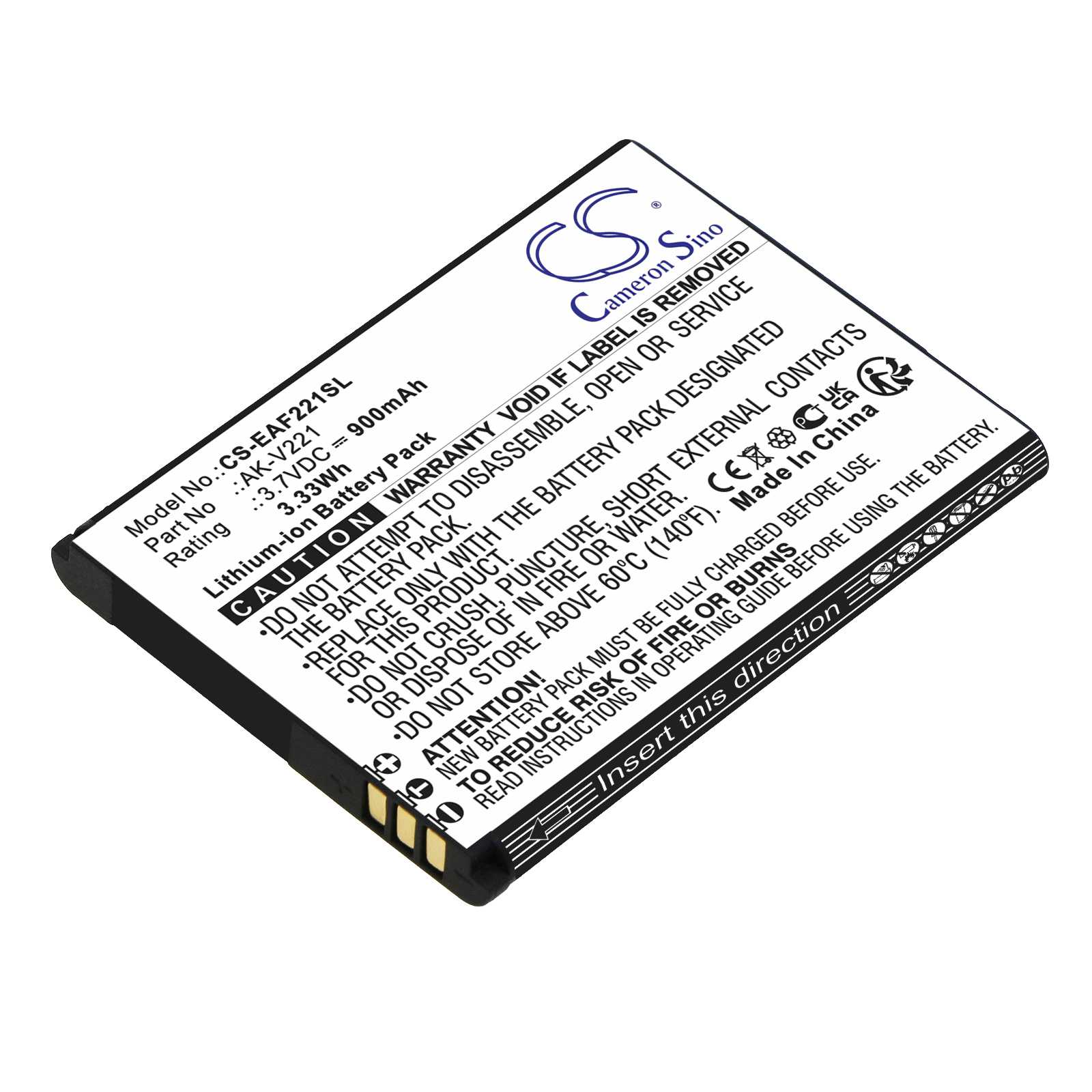 Batteria Li-Polymer 3.8V 3000mAh - CS-RBC608SL