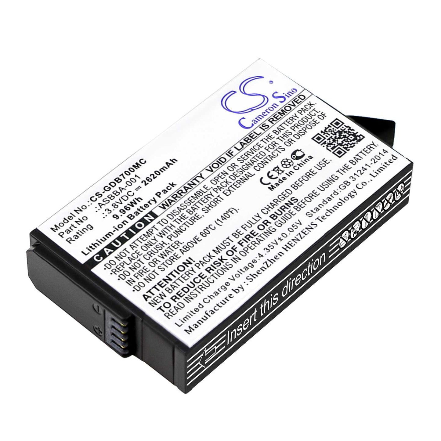 Batteria Li-ion 3.7V 1180mAh - CS-RBD500MX