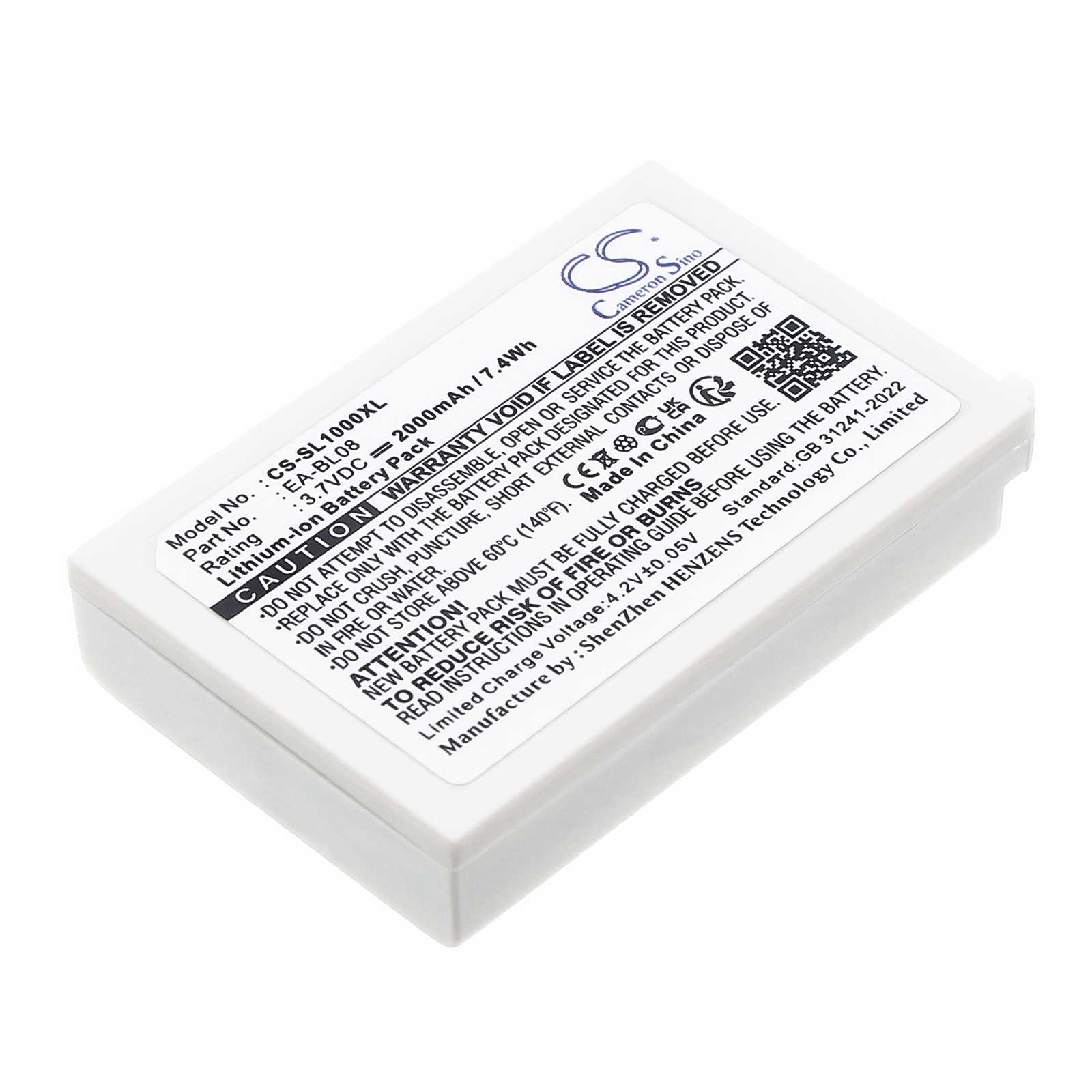 Batteria Li-ion 3.7V 1400mAh - CS-RX3000SL