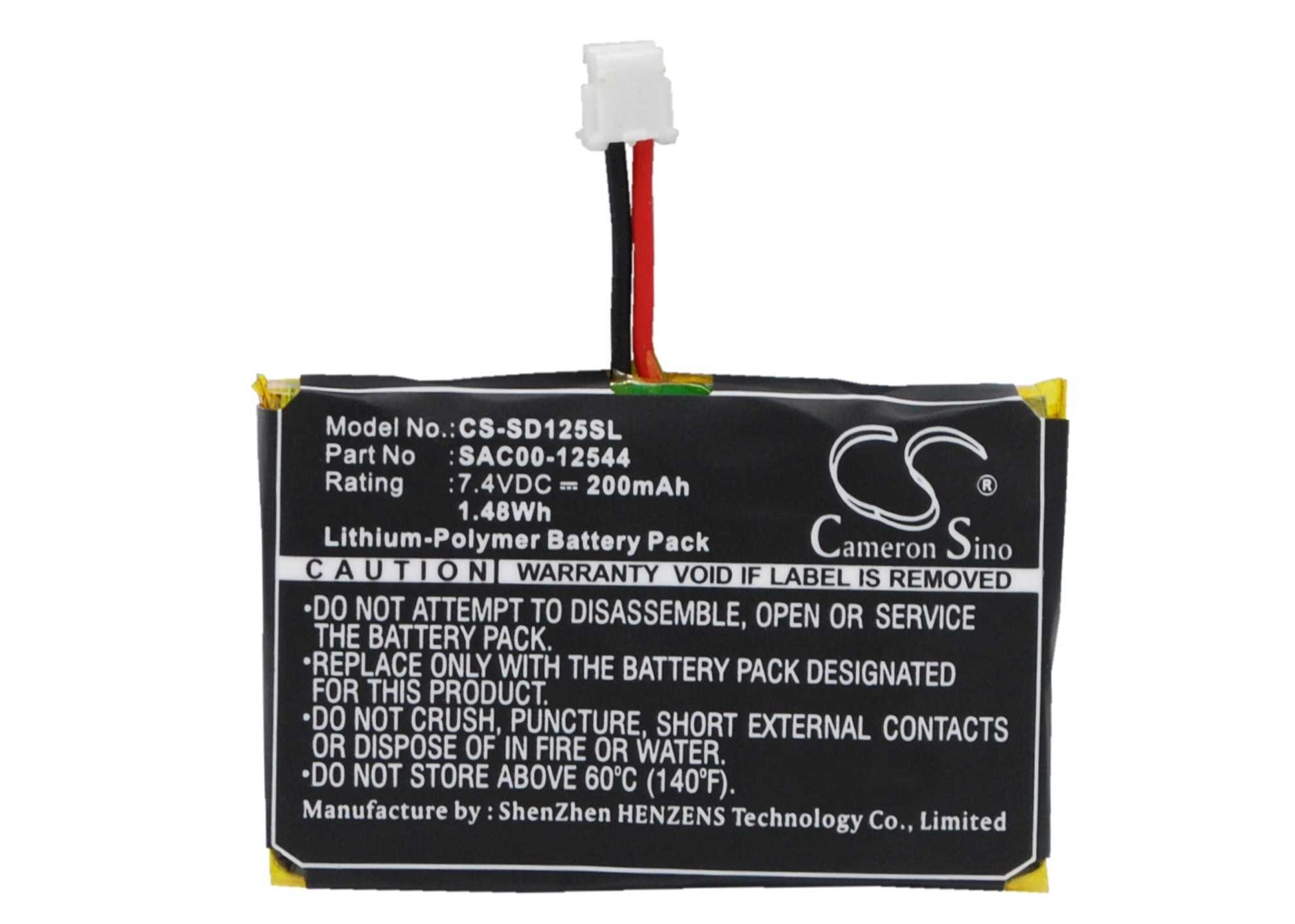 Batteria Li-Polymer 3.7V 160mAh - CS-SD225SL