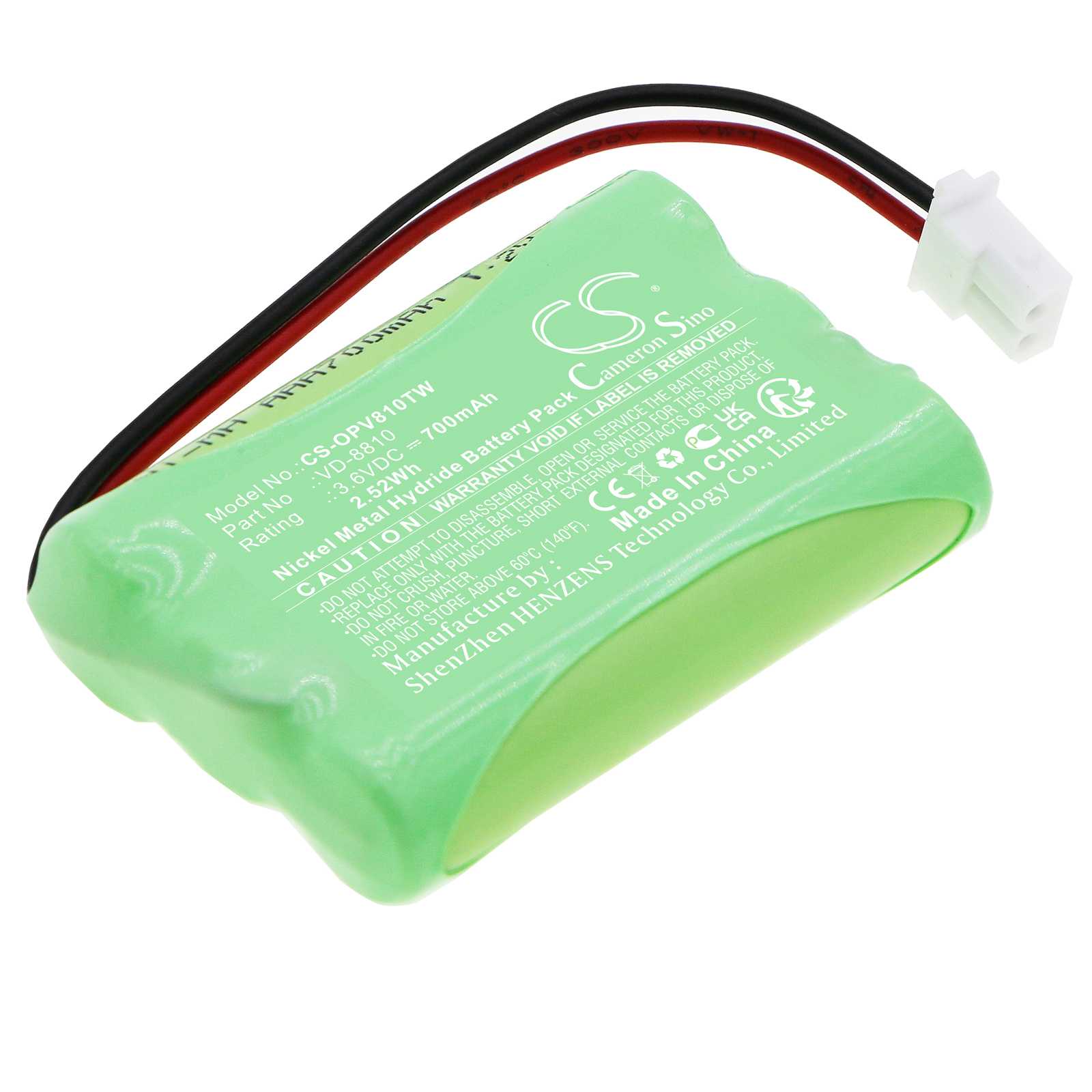 Batteria Li-Polymer 3.7V 500mAh - CS-SKT602SL