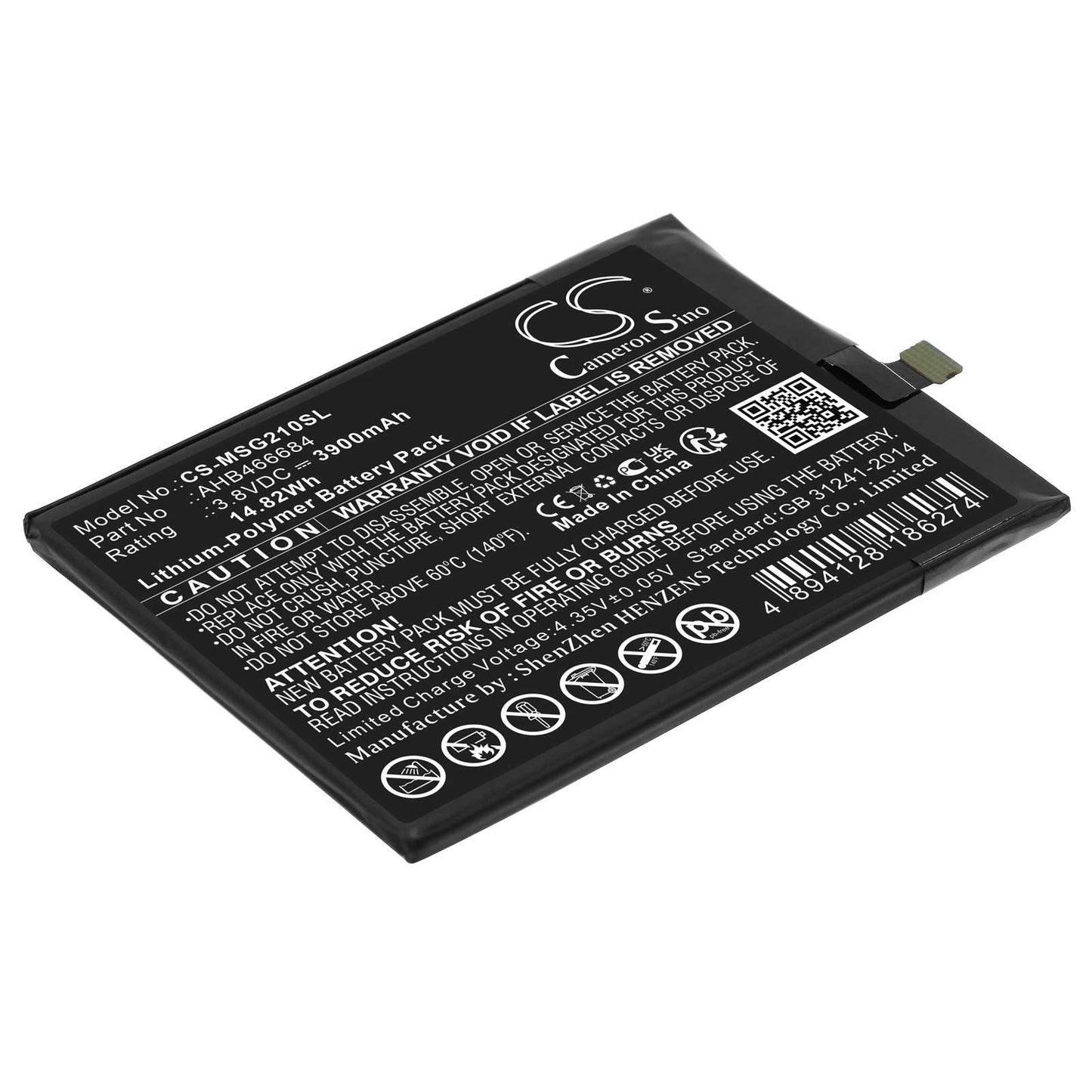 Batteria Li-Polymer 3.85V 2000mAh - CS-SMF907SL