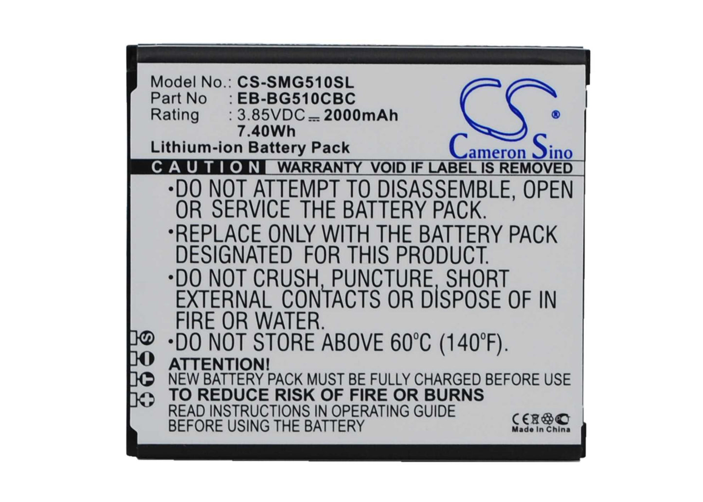 Batteria Li-ion 3.8V 2400mAh - CS-SMG530SL