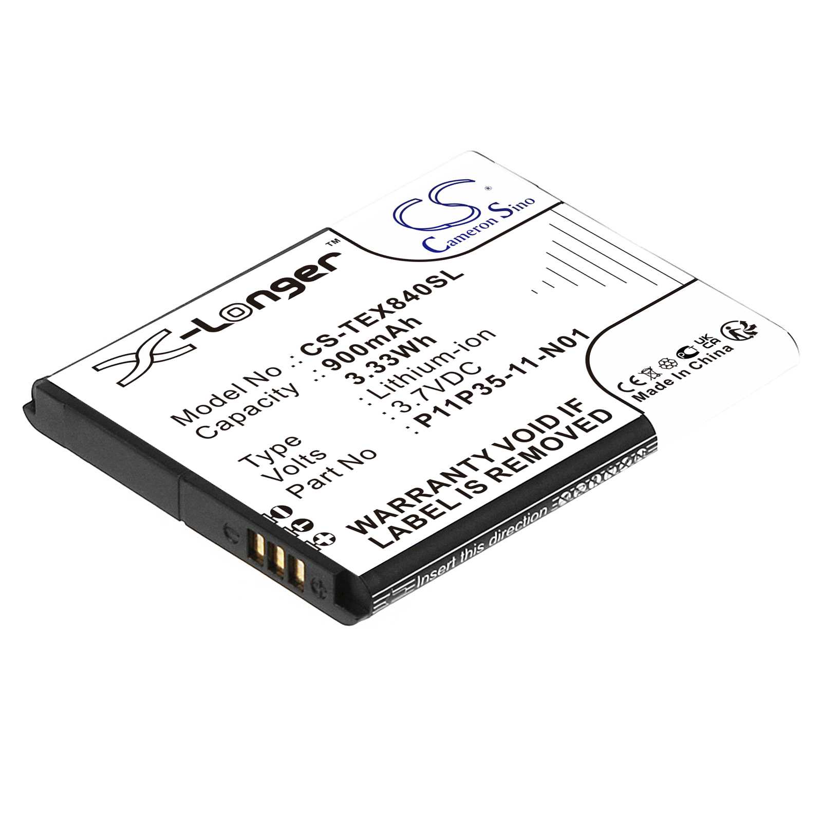 Batteria Li-ion 3.7V 1300mAh - CS-TEX060XL