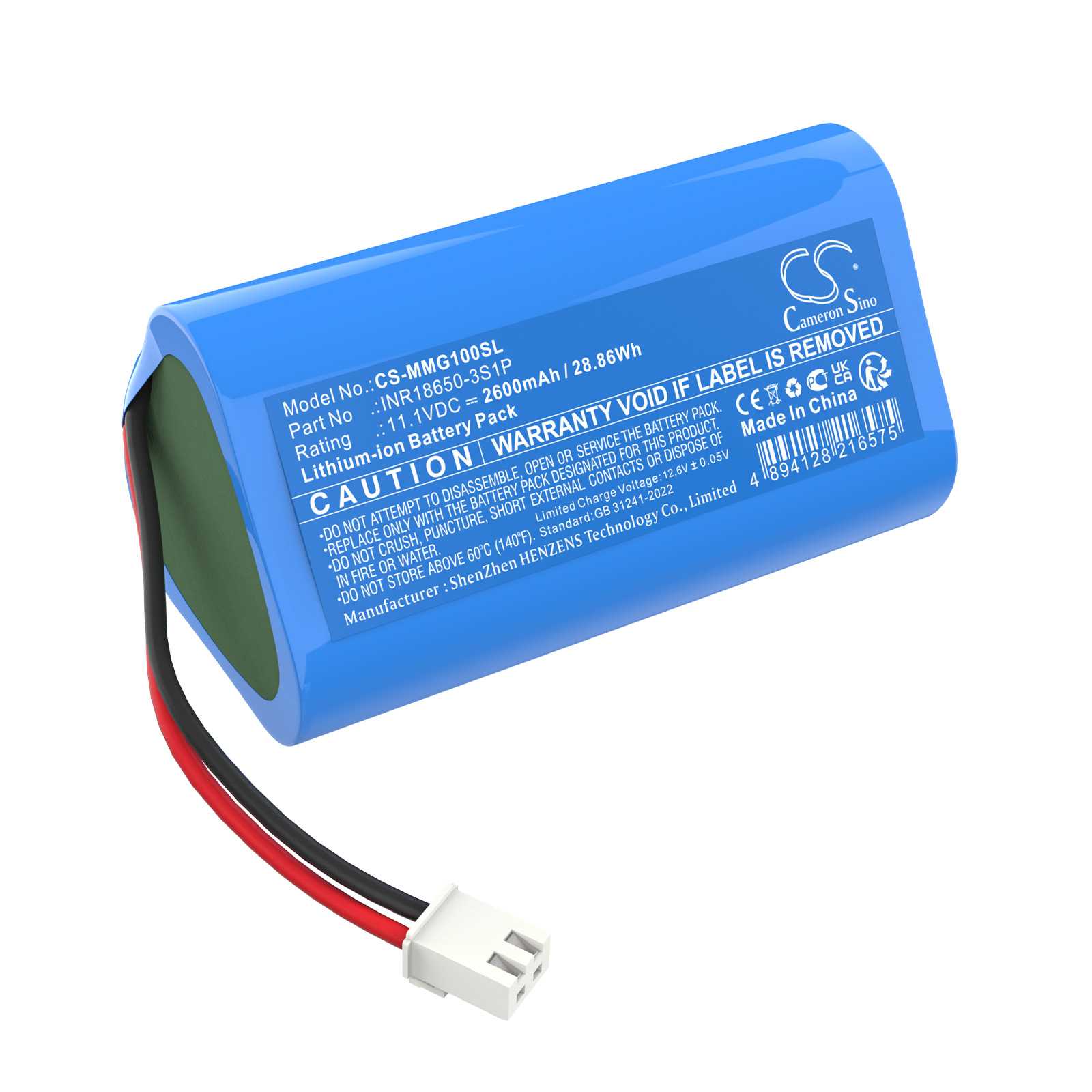 Batteria Li-ion 3.7V 3400mAh - CS-THL400XL
