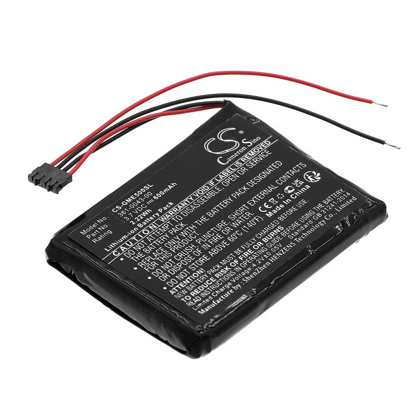 Batteria Li-ion 3.7V 800mAh - CS-TM1535SL