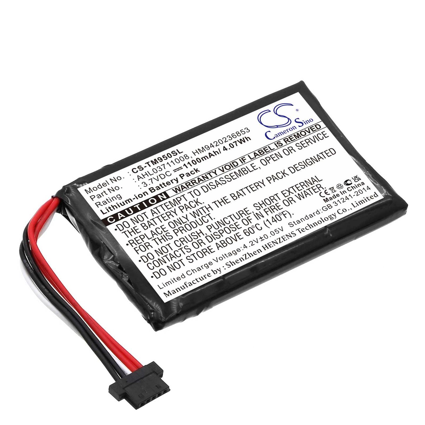 Batteria Li-ion 3.7V 1100mAh - CS-TM550SL