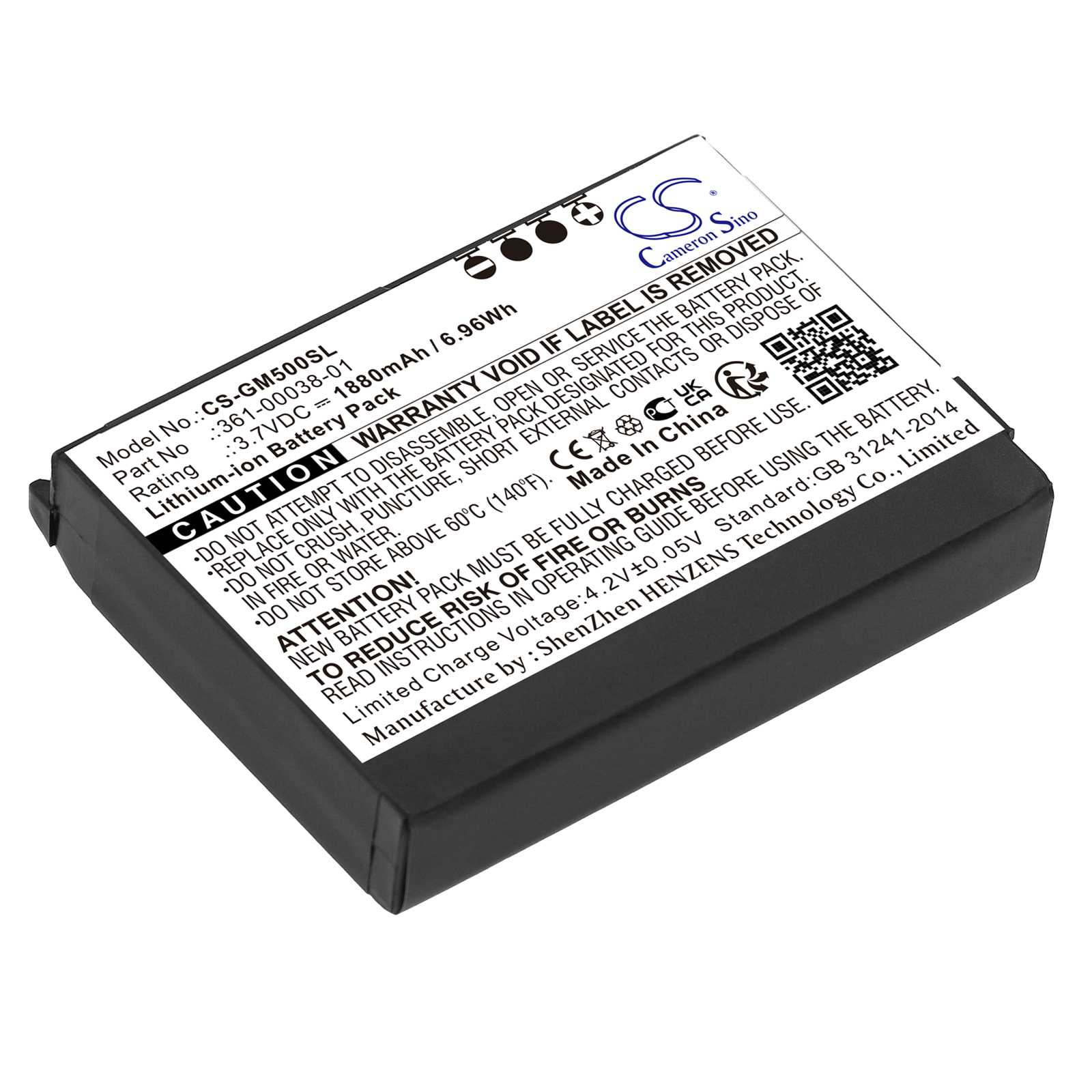 Batteria Li-ion 3.7V 1200mAh - CS-TM800SL