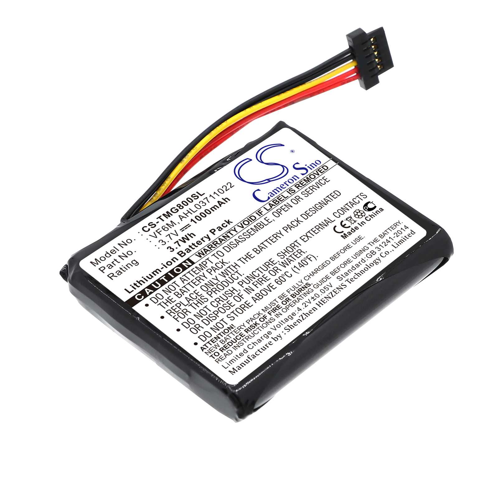 Batteria Li-ion 3.7V 1100mAh - CS-TMF04SL
