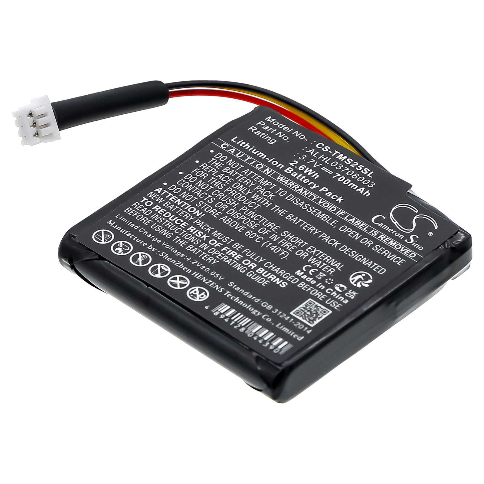 Batteria Li-ion 3.7V 1000mAh - CS-TMG800SL
