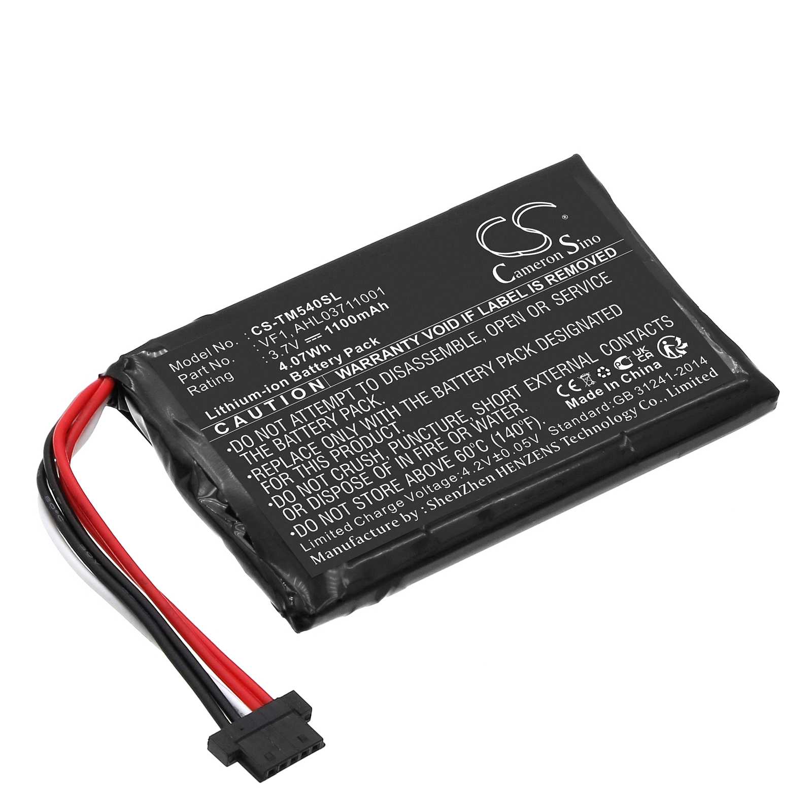 Batteria Li-ion 3.7V 770mAh - CS-TMS10SL