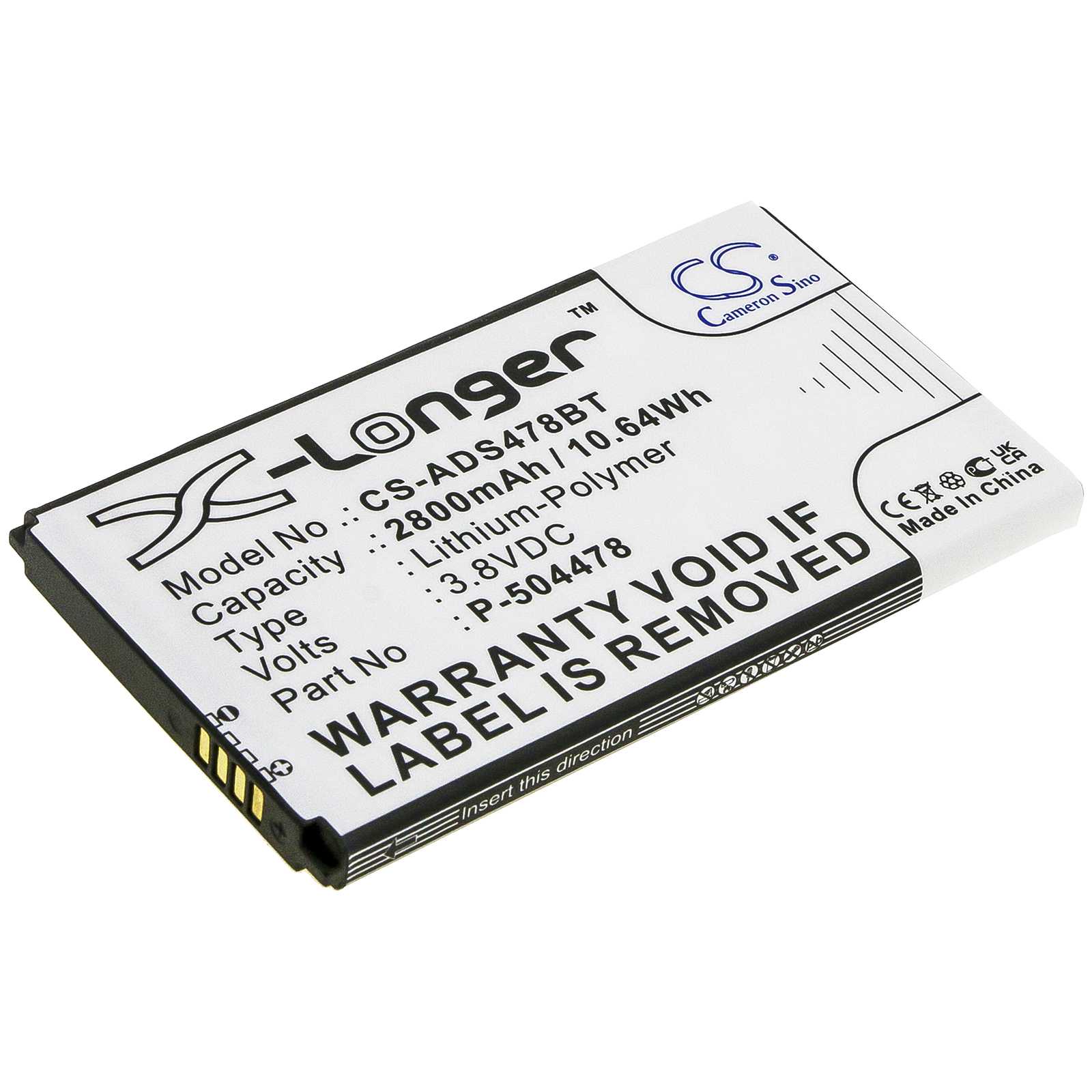 Batteria Li-MnO2 3V 1350mAh - CS-VER230BT