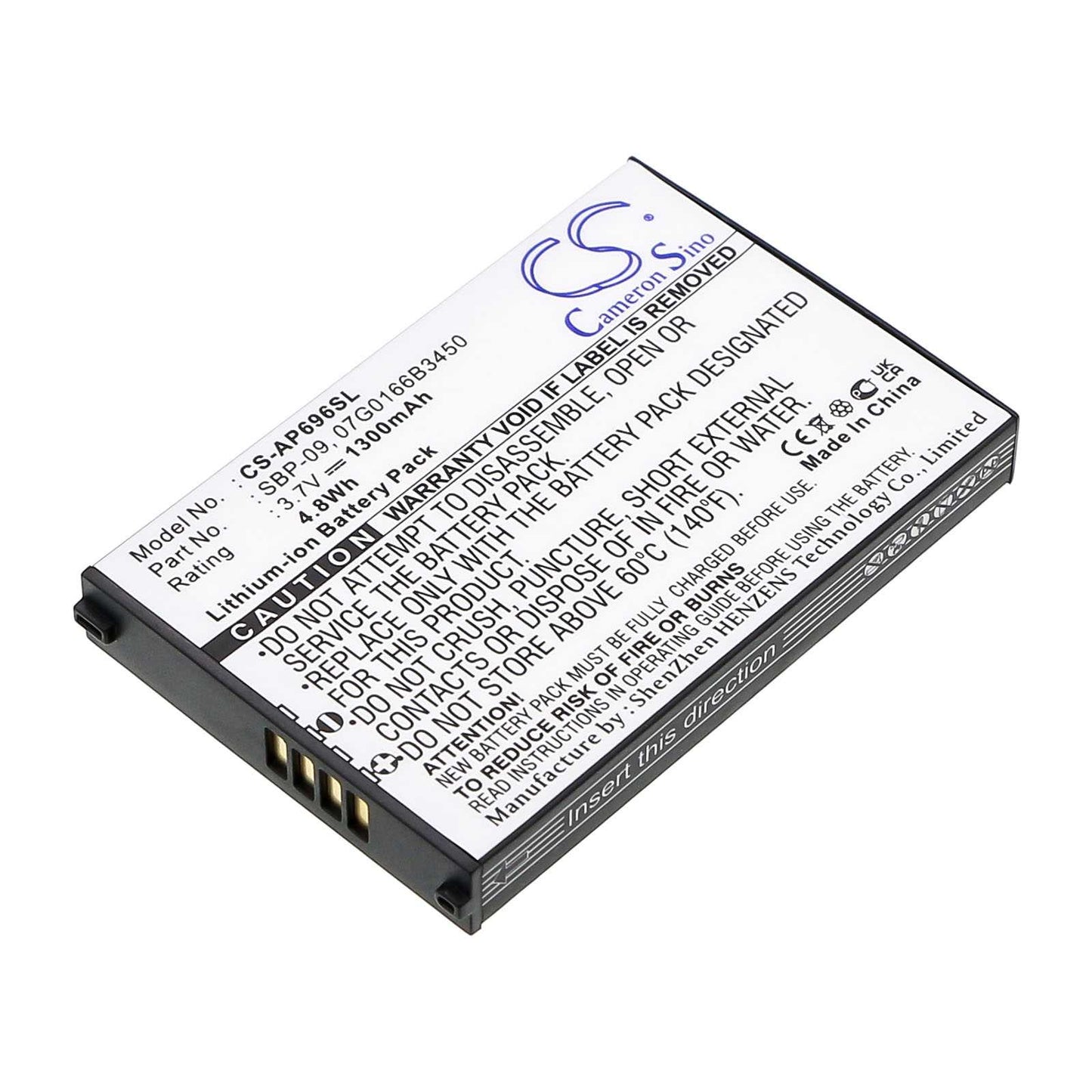 Batteria Li-ion 3.7V 1100mAh - CS-X50SL