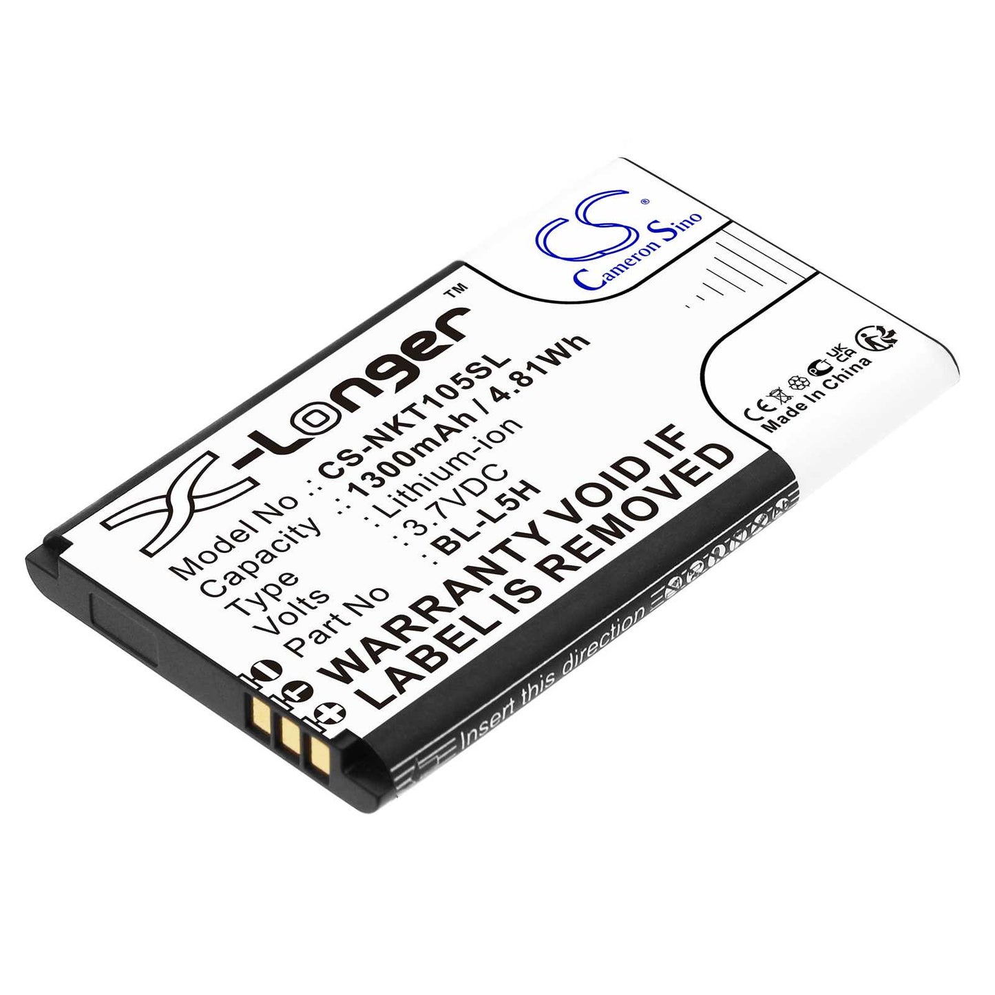 Batteria Li-Polymer 3.87V 5000mAh - CS-ZTV410SL