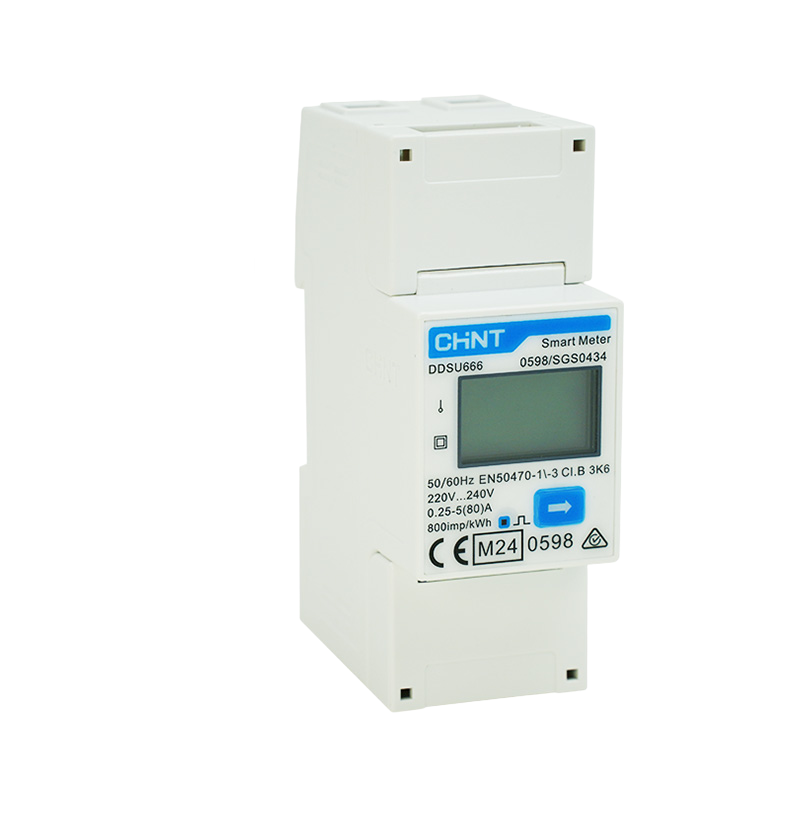 Contatore di Energia Bidirezionale CHINT DDSU666 Monofase — RS485 Modbus per Inverter Ibridi