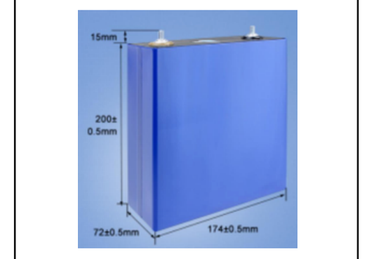 Celle LiFePO4 3.2V 304Ah max 1C scarica 3.2V 304Ah EVE originali litio ferro fosfato