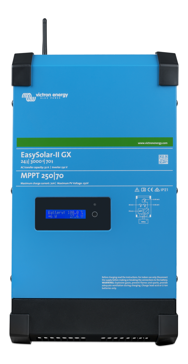 Victron Energy EasySolar-II 24/3000/70-32 MPPT 250/70 GX inverter caricabatterie 24V 3000VA 70A