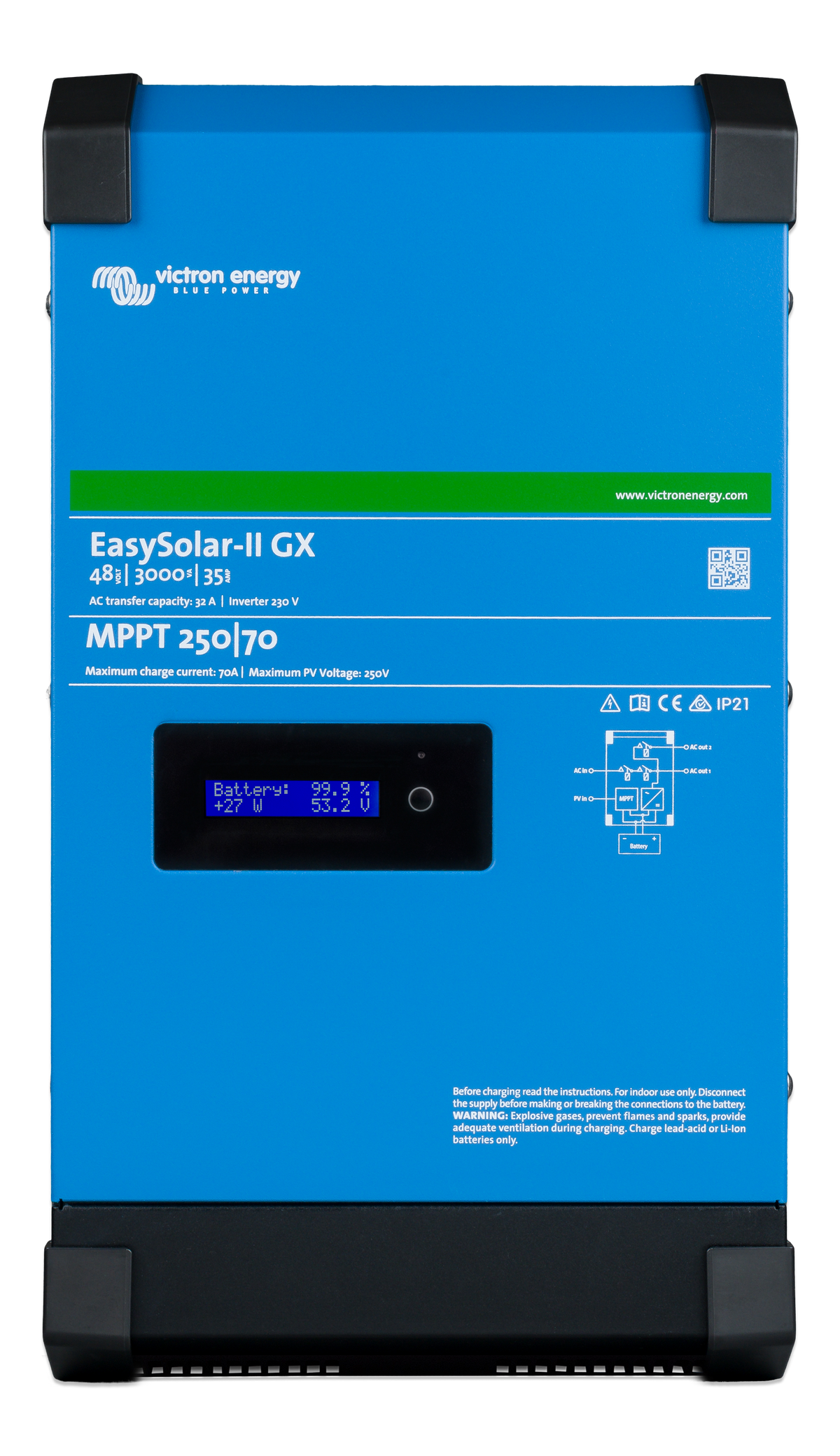 Victron Energy EasySolar-II 48/3000/35-32 MPPT 250/70 GX inverter caricabatterie 48V 3000VA 35A