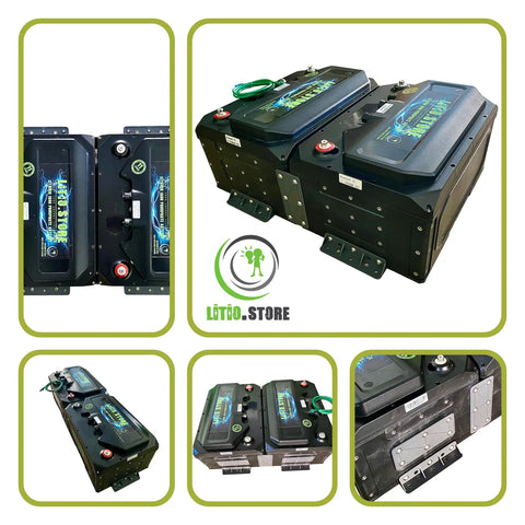 Batteria LiFePO4 12V 200Ah Riscaldata Litio Store LFP 150A BMS 2560Wh 11518